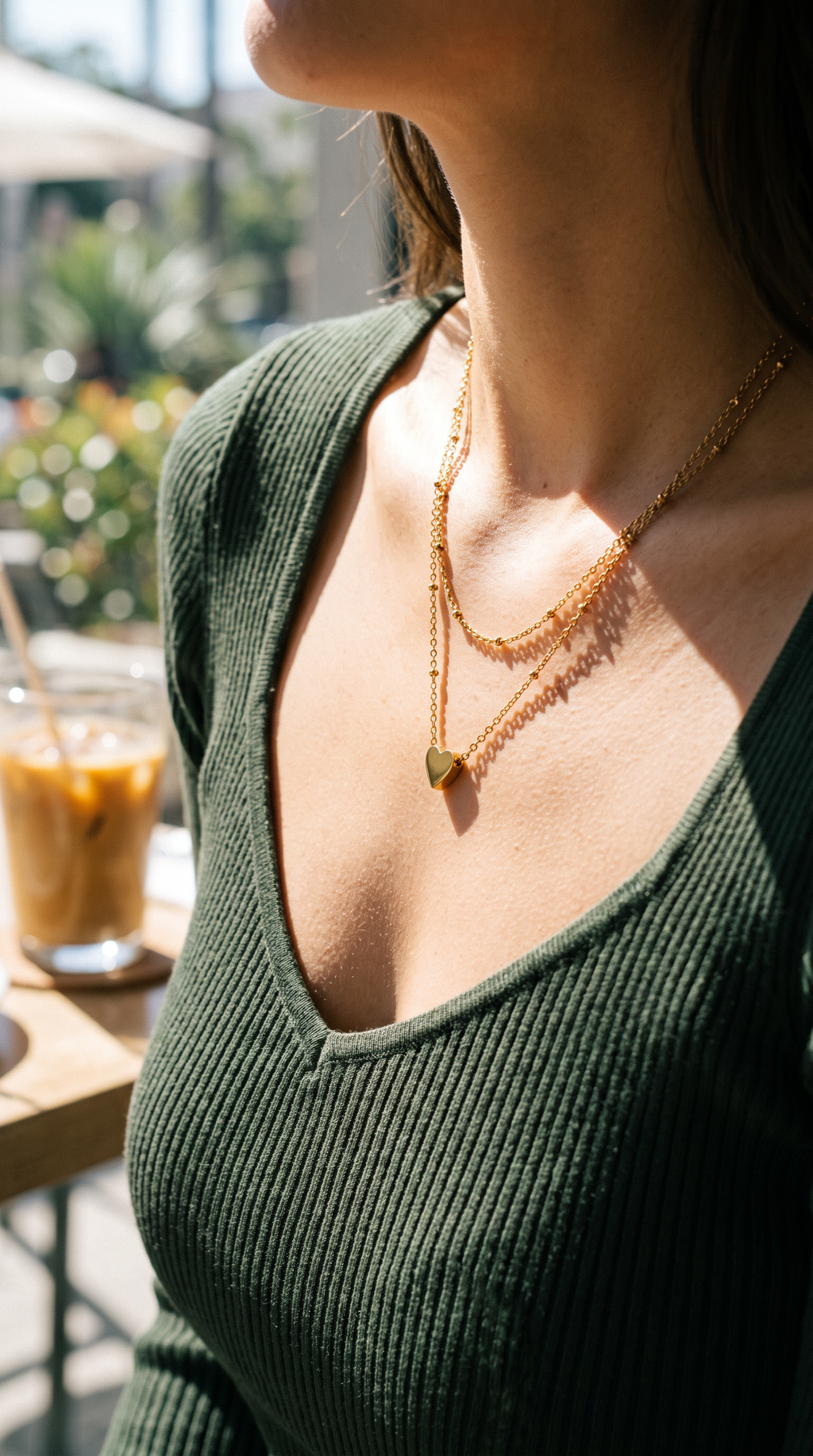 Layered Heart Necklace | 18K Gold-Plated Stainless Steel