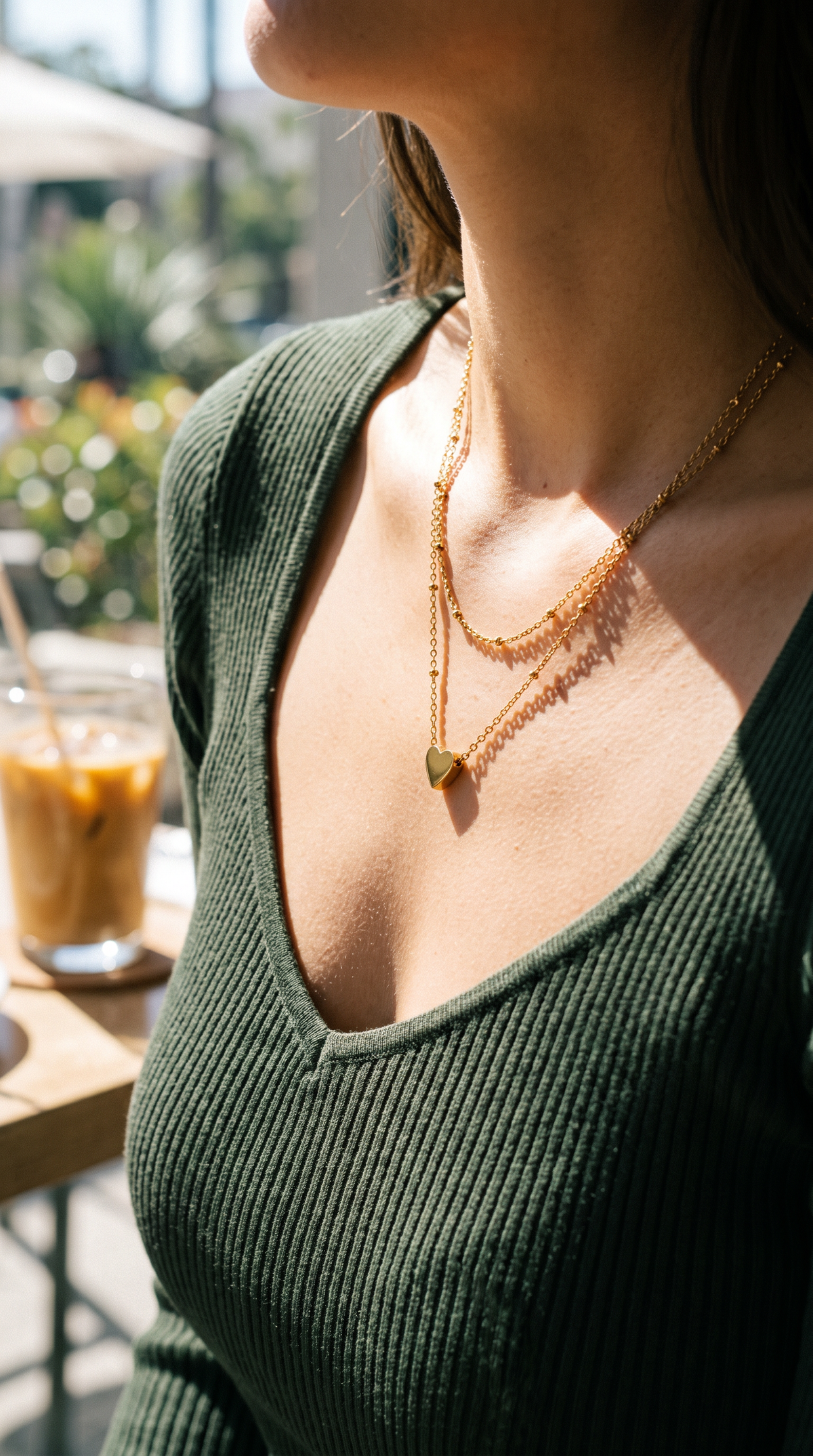 Layered Heart Necklace | 18K Gold-Plated Stainless Steel