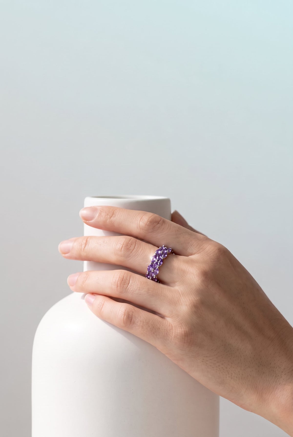 Amethyst Dreams Adjustable Ring