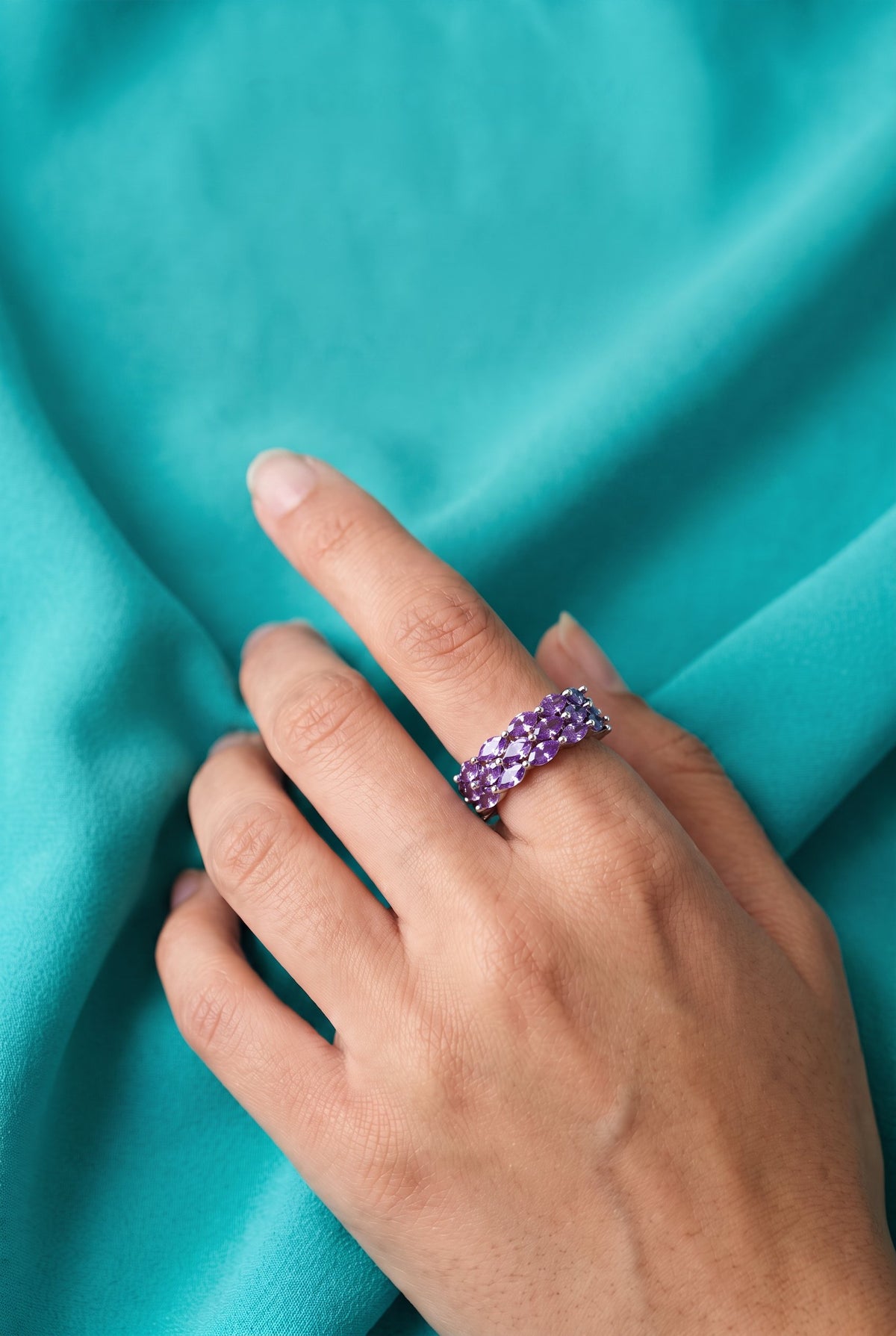 Amethyst Dreams Adjustable Ring