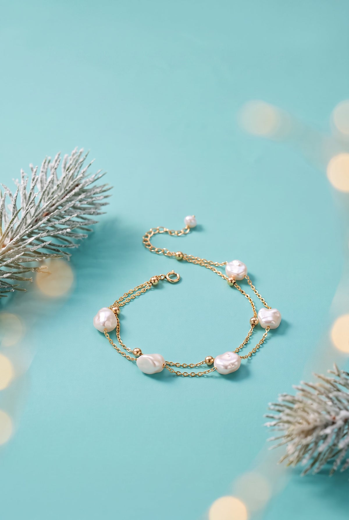 Baroque Pearl Layered Bracelet