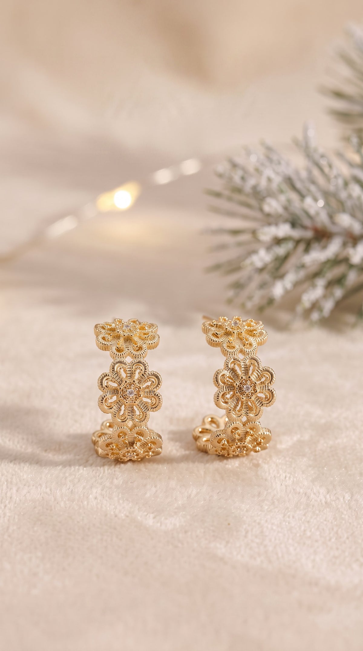 Bloom Filigree Hoops