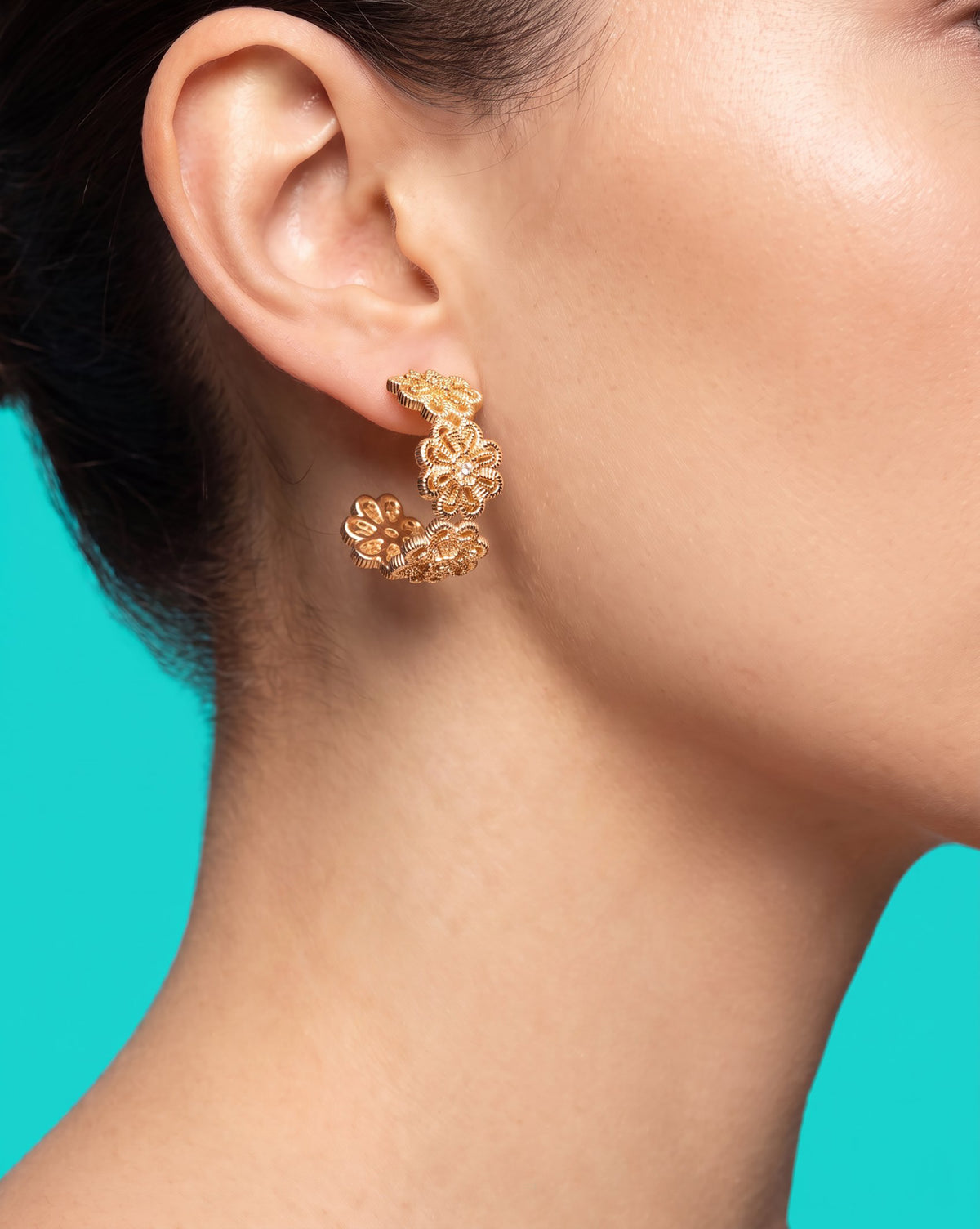 Bloom Filigree Hoops