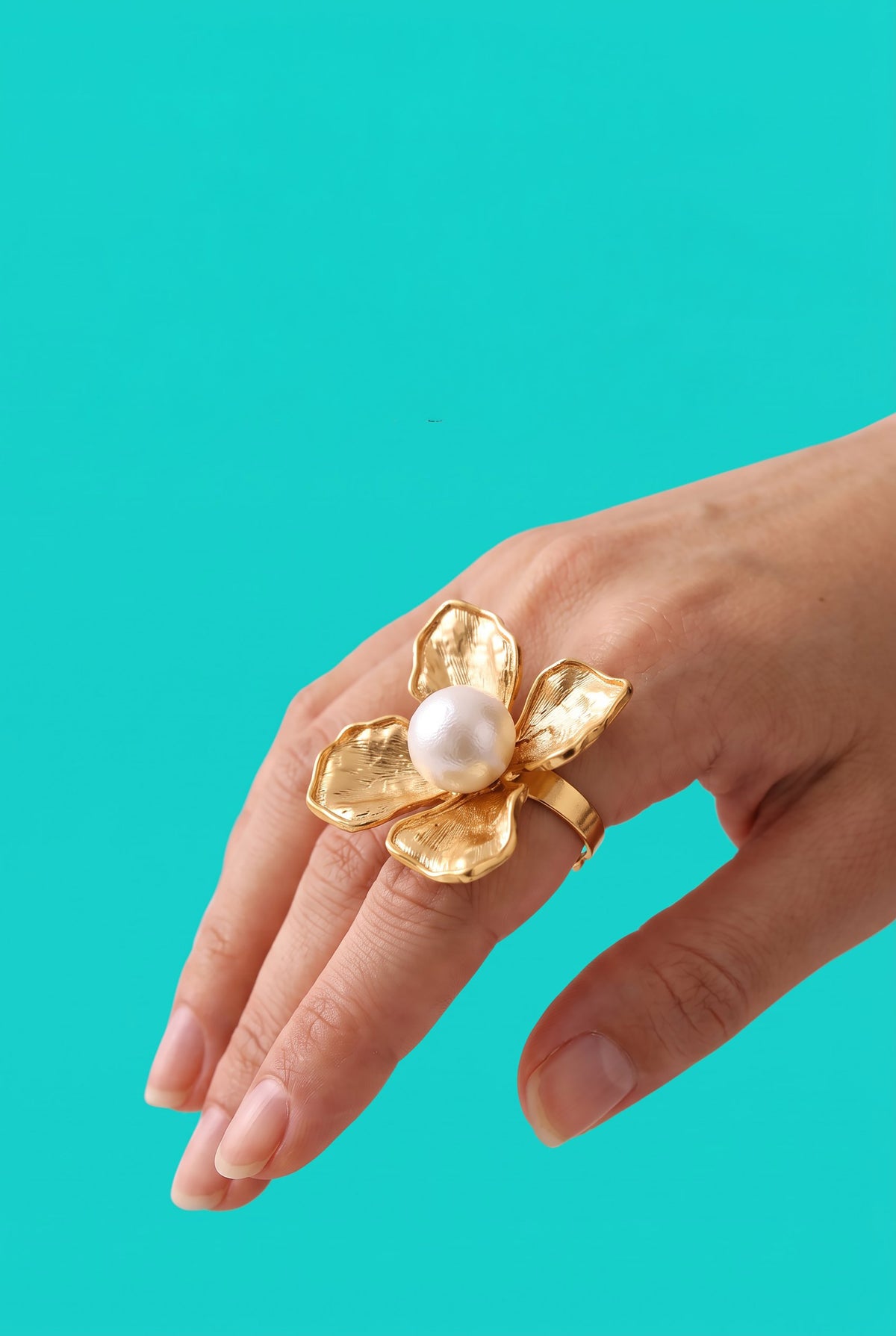 Blooming Pearl Statement Ring