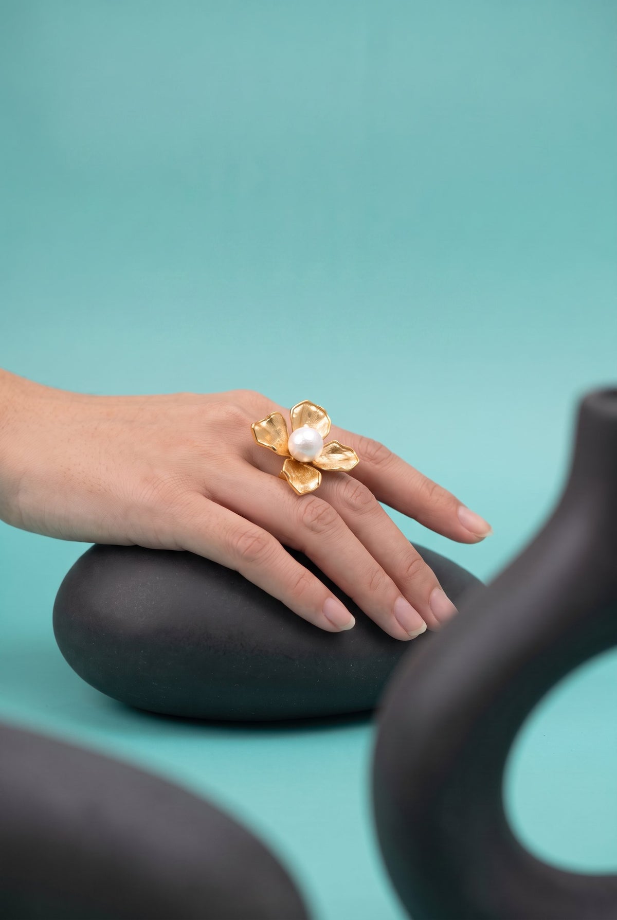 Blooming Pearl Statement Ring