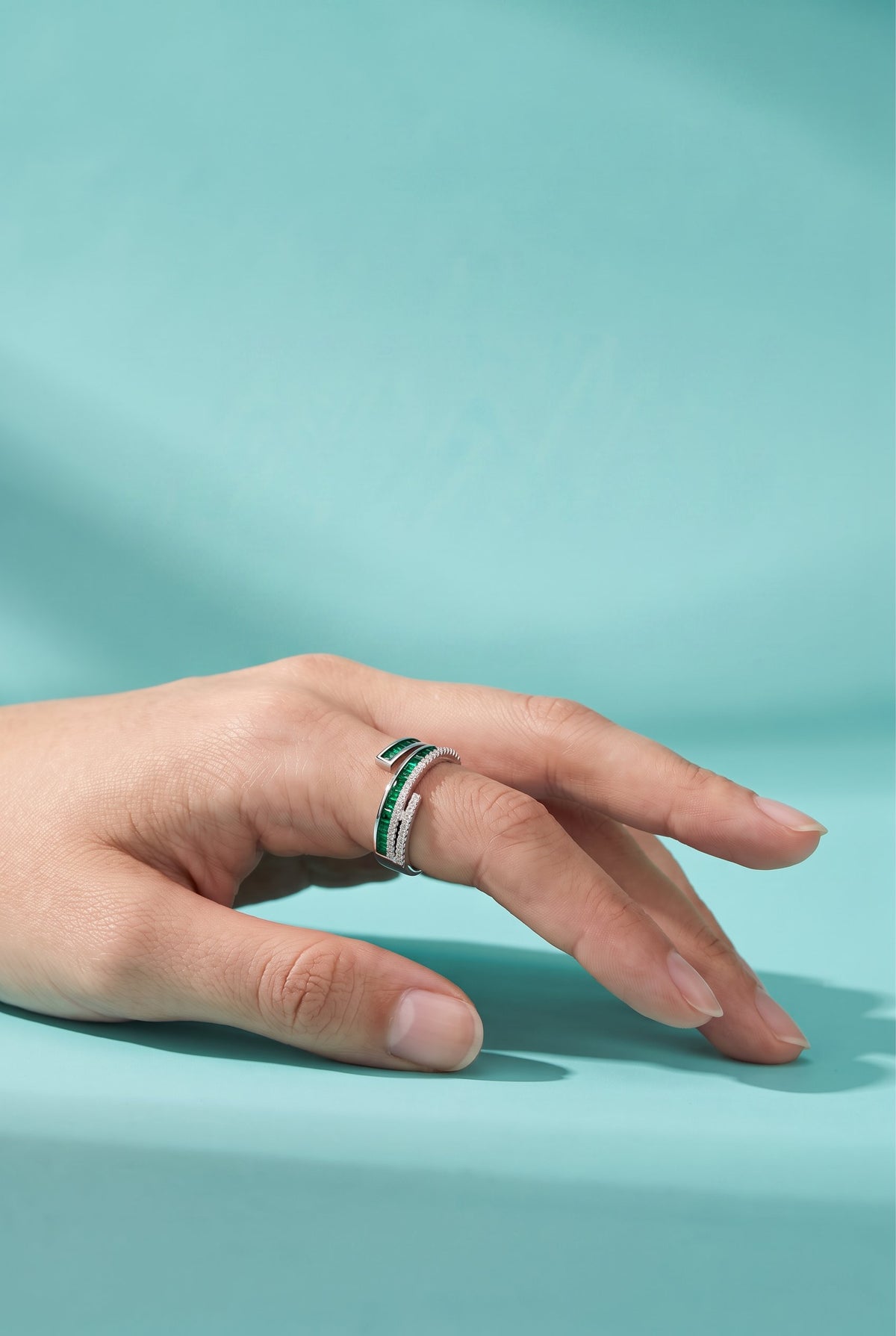 Emerald Layers Ring