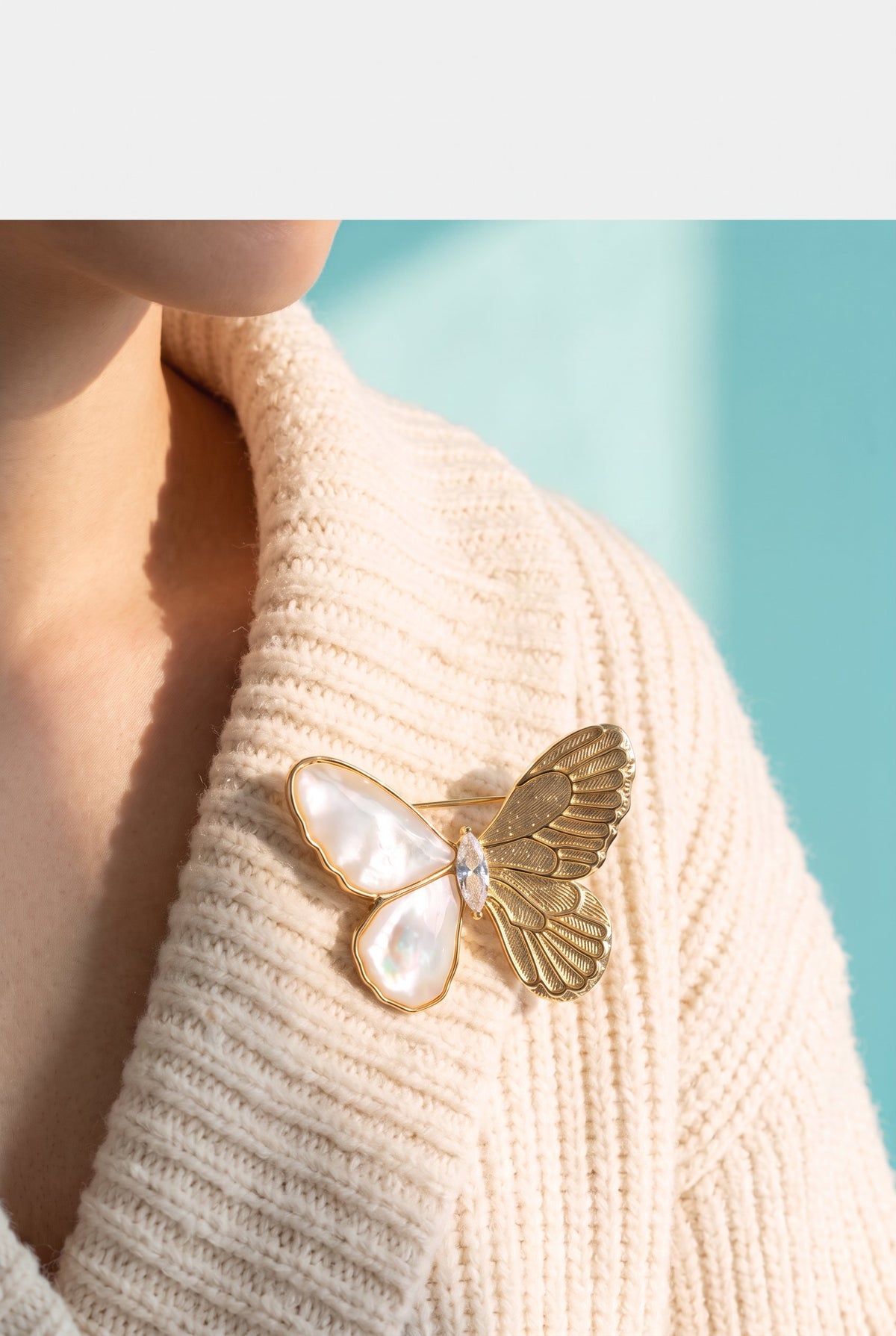 Ethereal Butterfly Brooch
