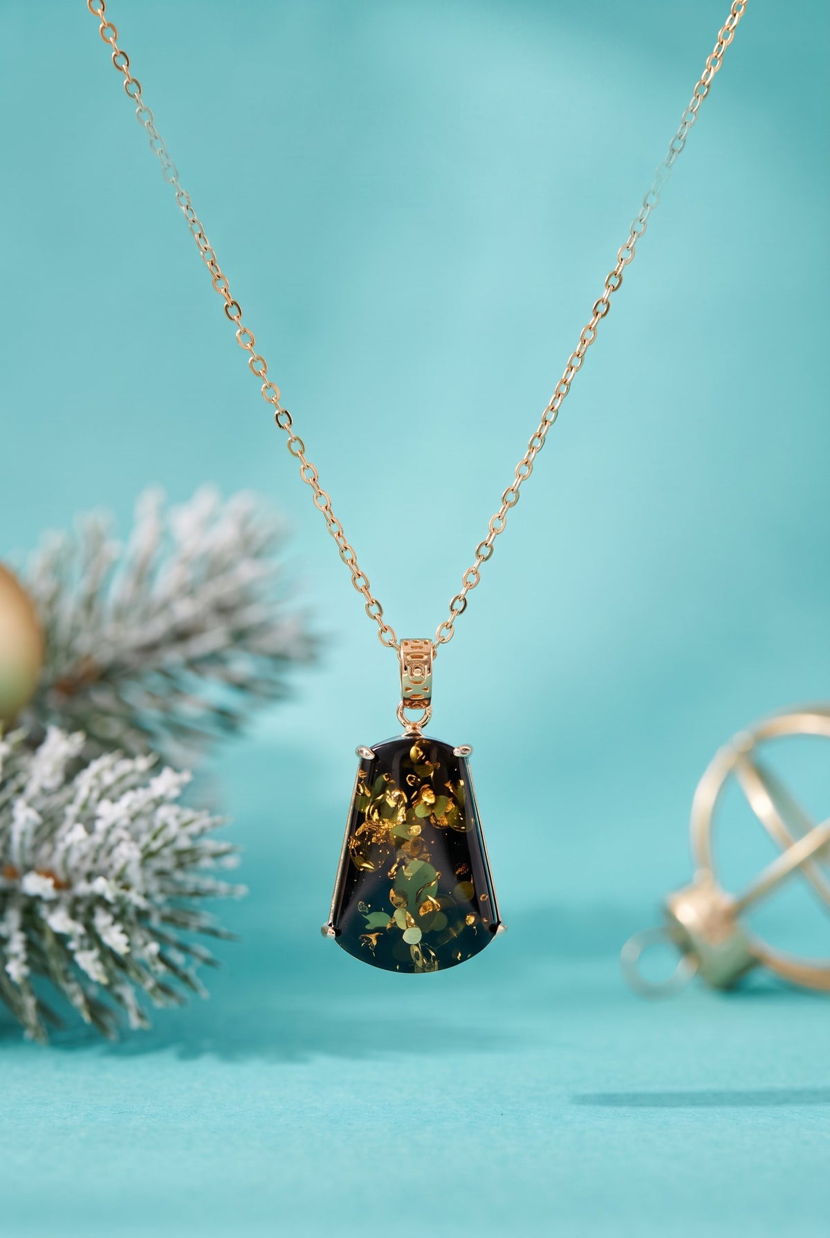 Forest Gold Amber Set