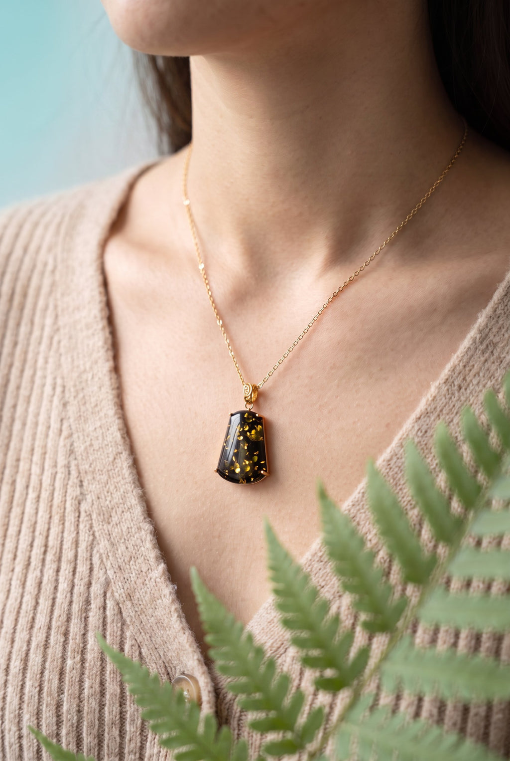 Forest Gold Amber Set