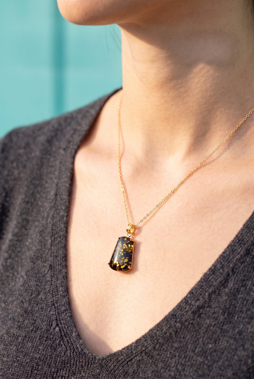 Forest Gold Amber Set