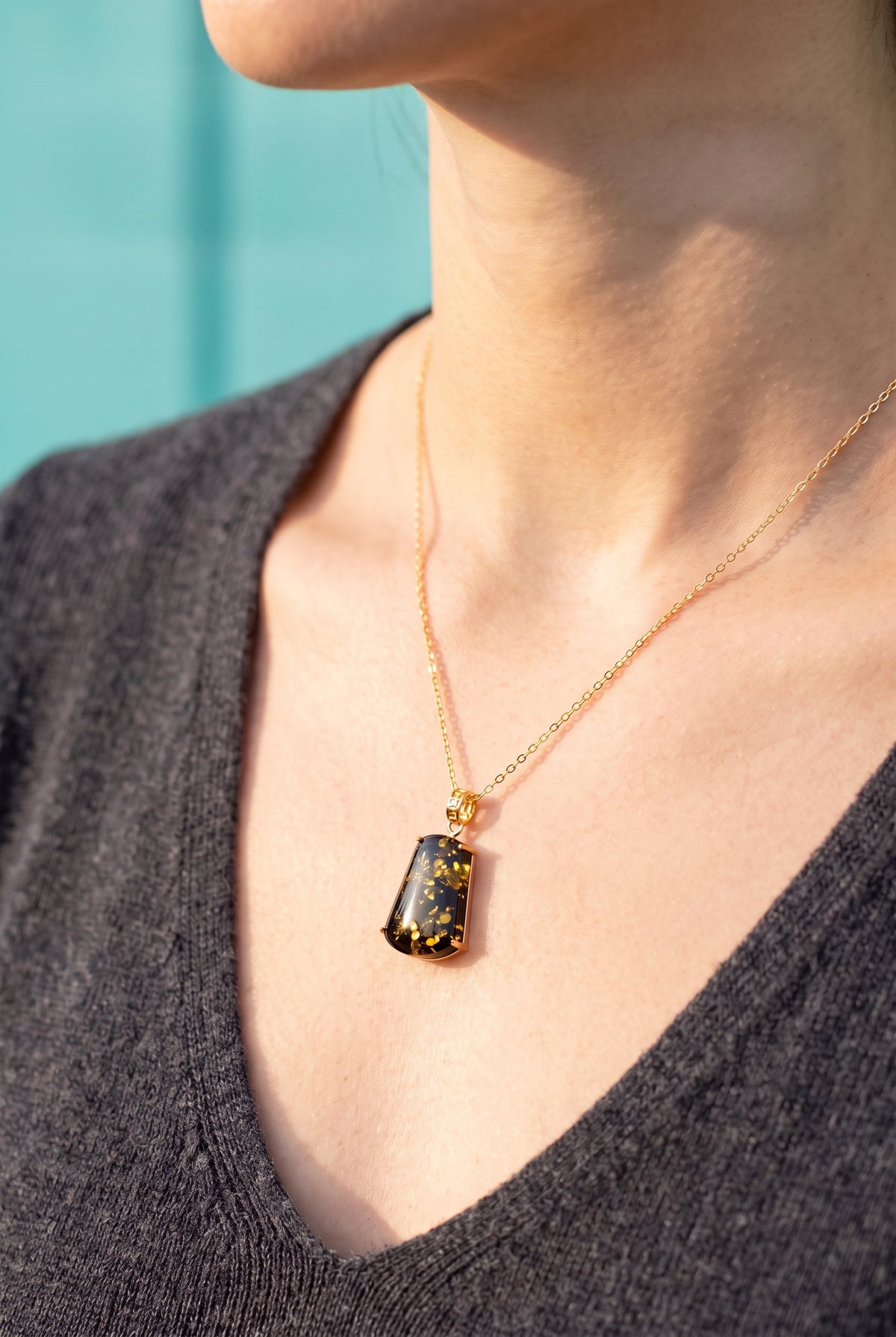Forest Gold Amber Set