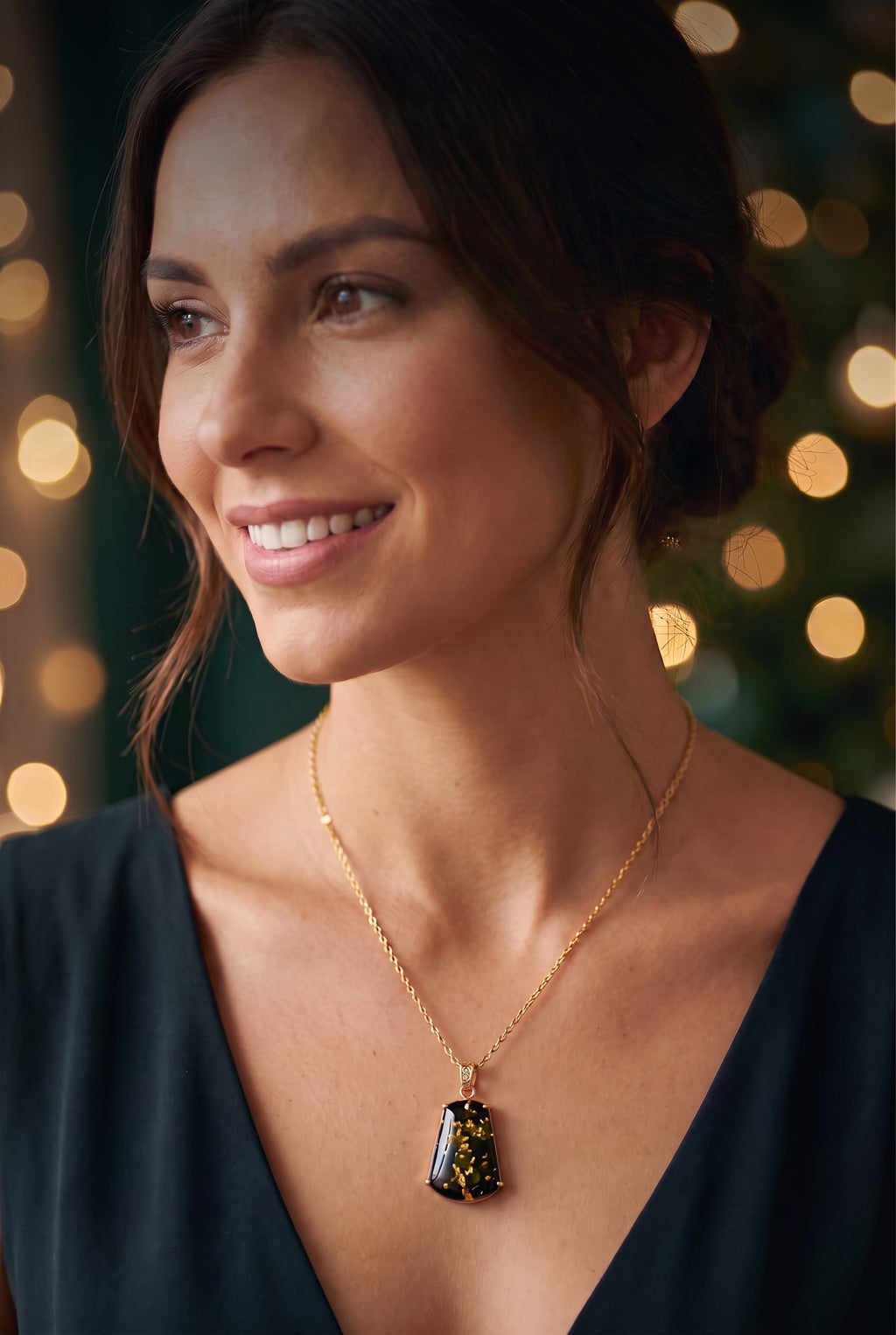Forest Gold Amber Set