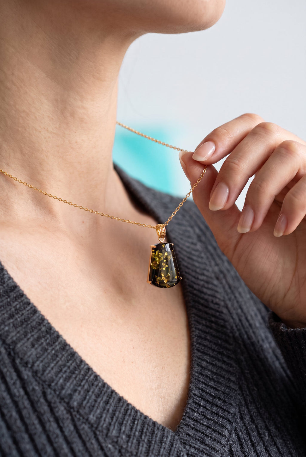Forest Gold Amber Set