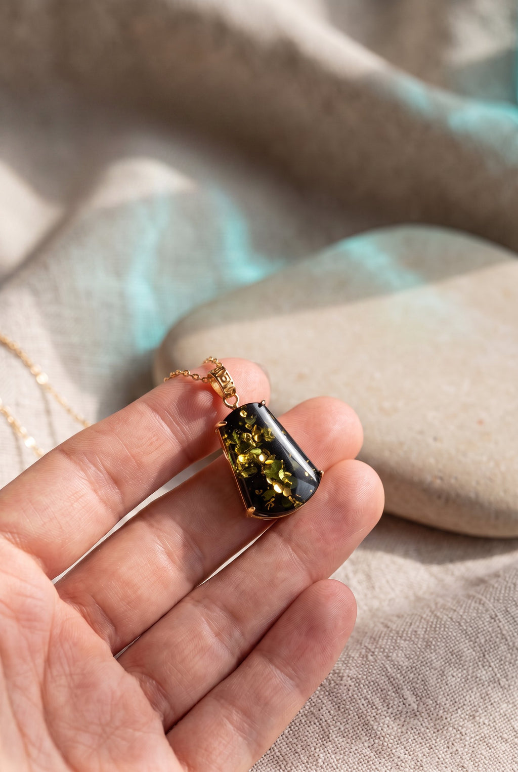 Forest Gold Amber Set