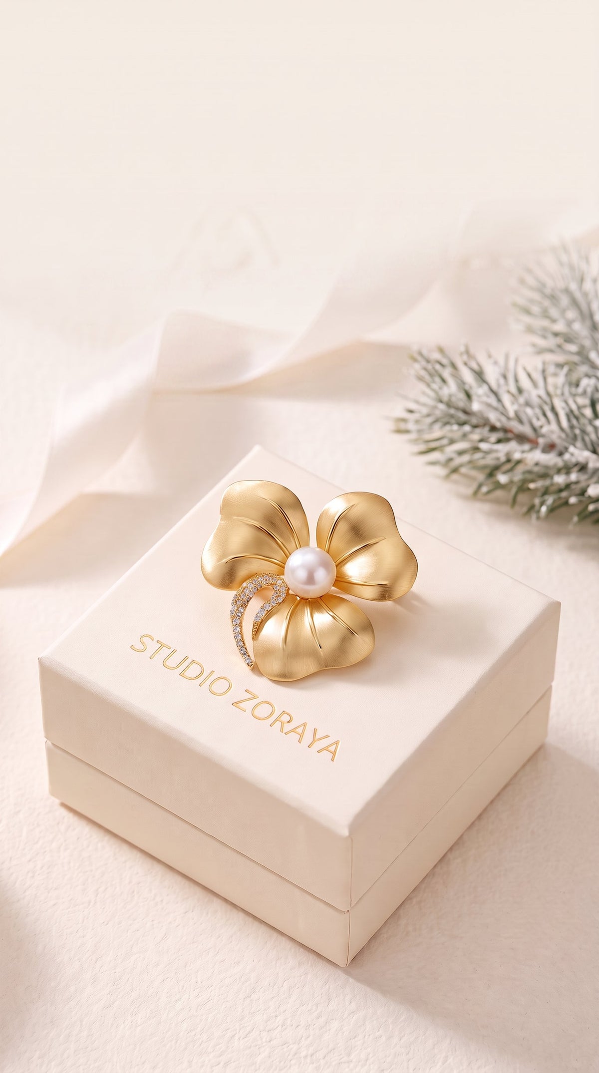 Golden Bloom Brooch