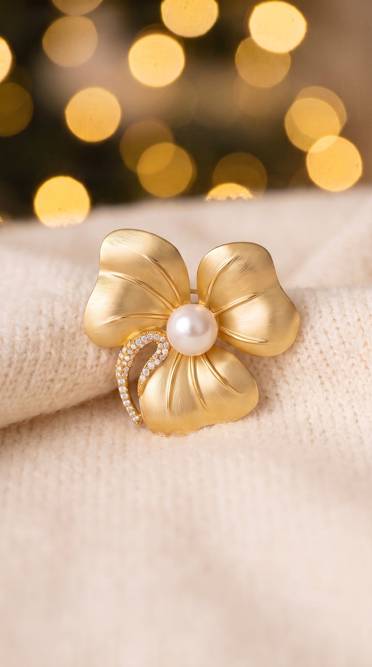 Golden Bloom Brooch