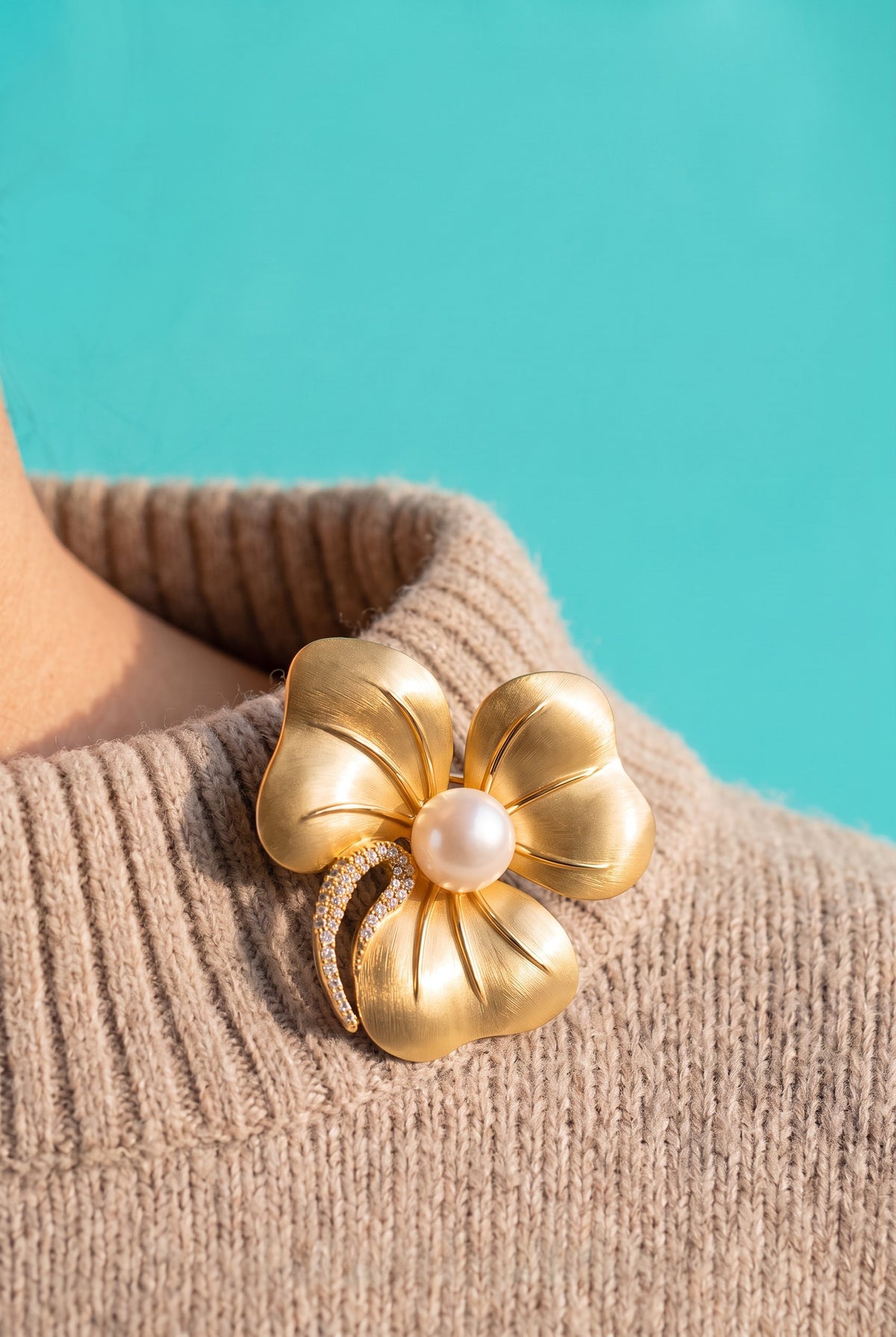 Golden Bloom Brooch