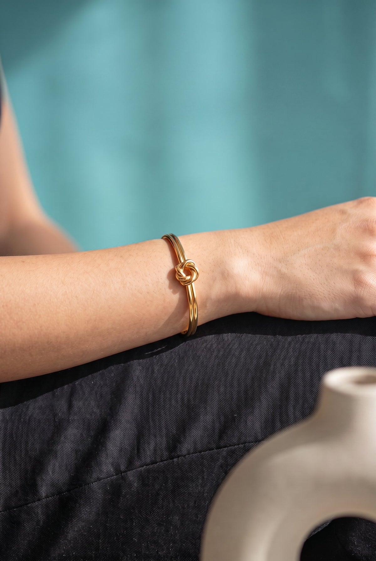 Golden Knot Cuff