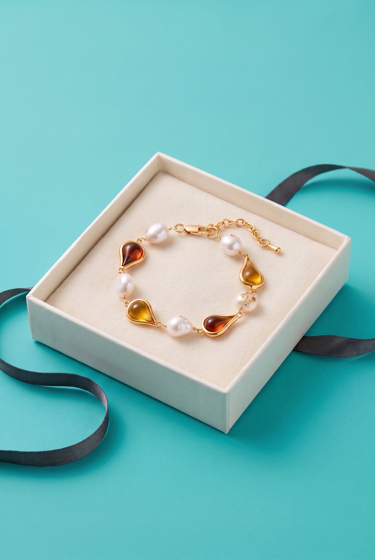 Golden Teardrop Bracelet
