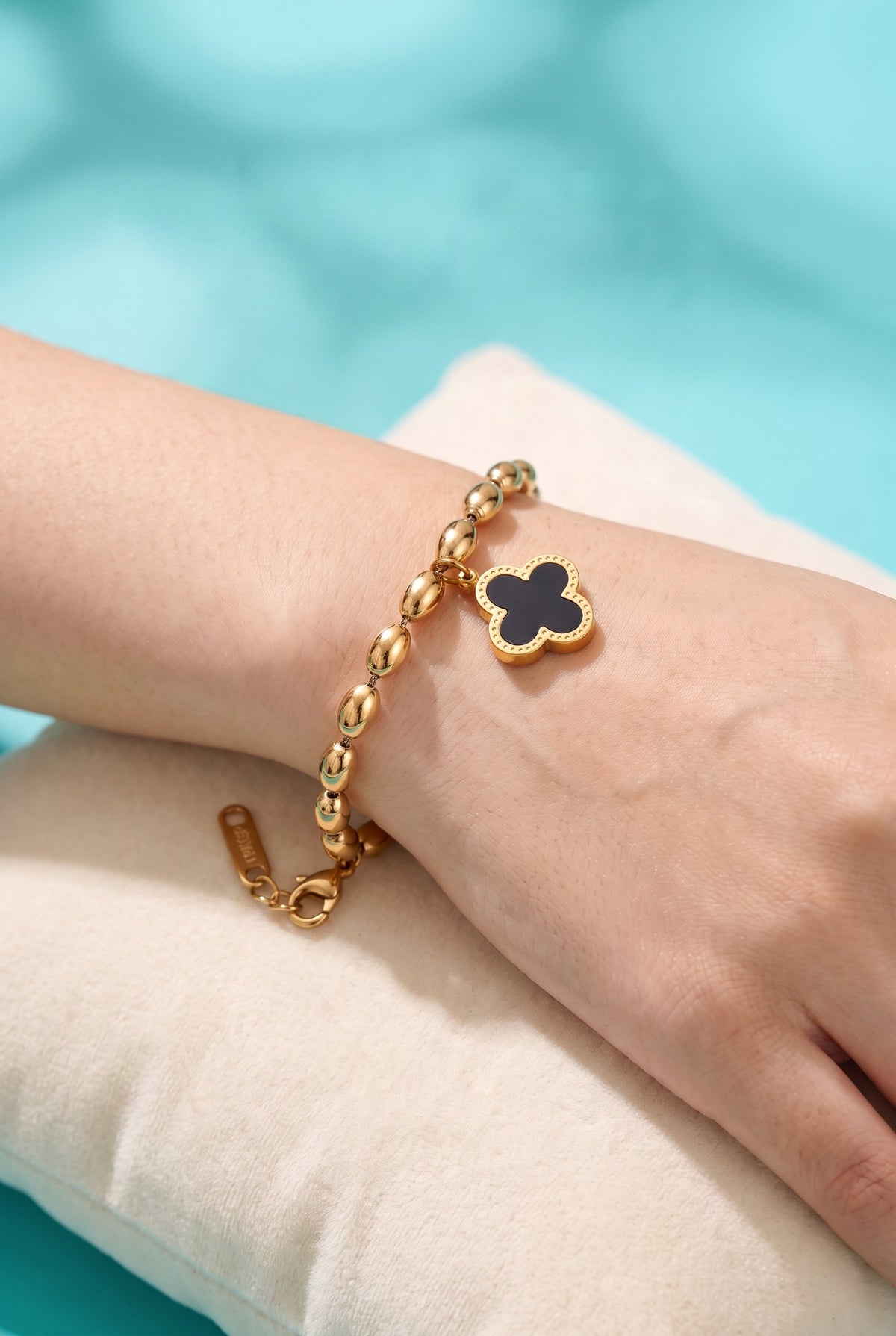 Lucky Clover Beaded Bracelet