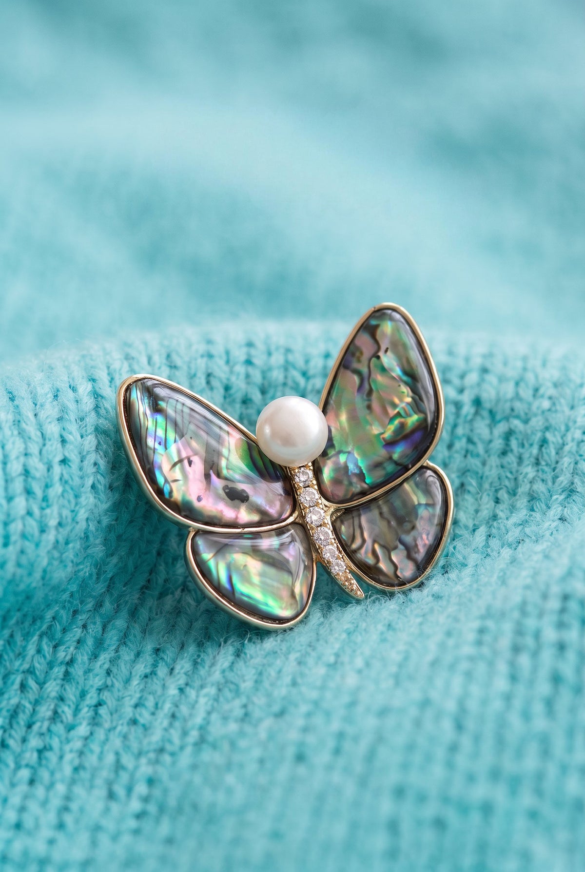 Rainbow Butterfly Brooch