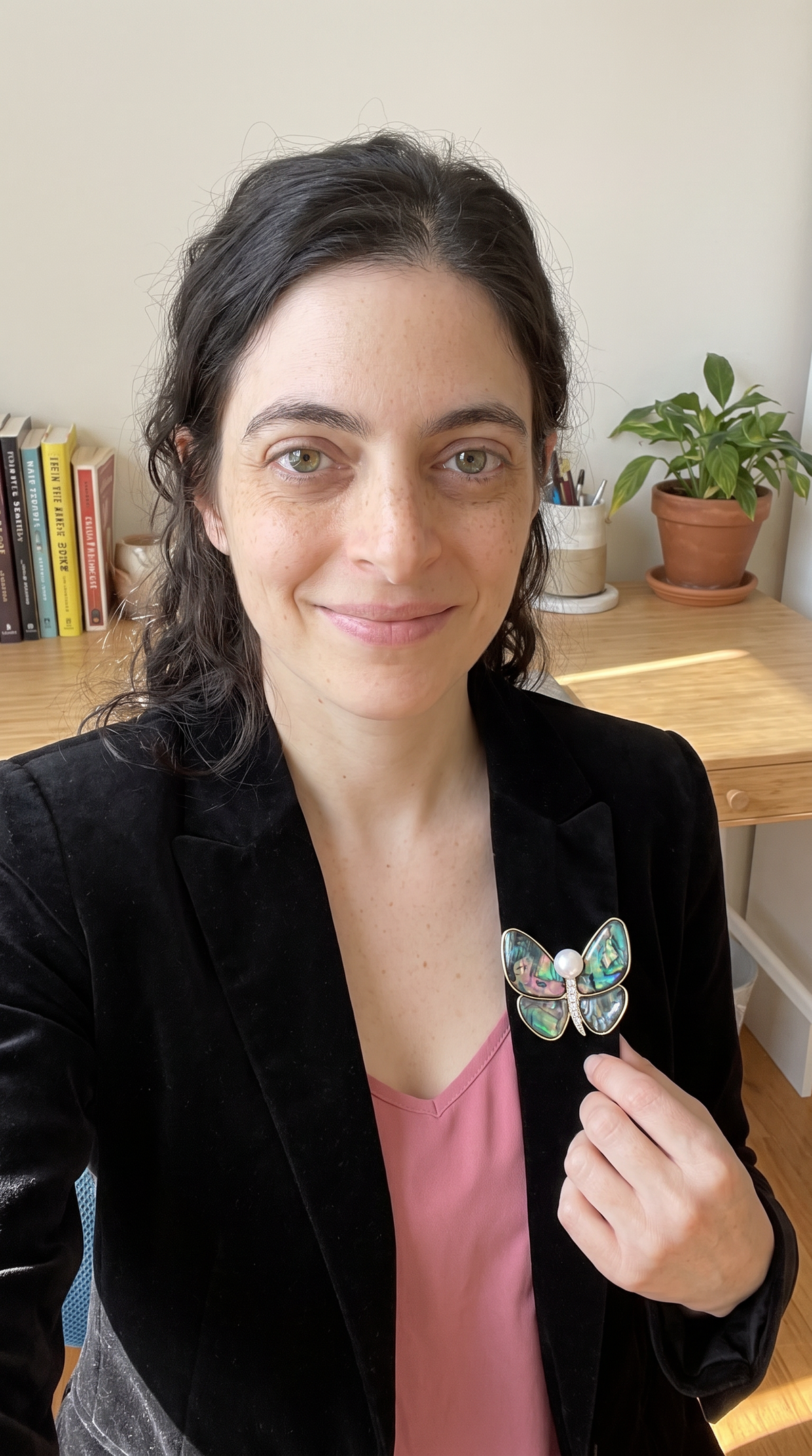 Rainbow Butterfly Brooch