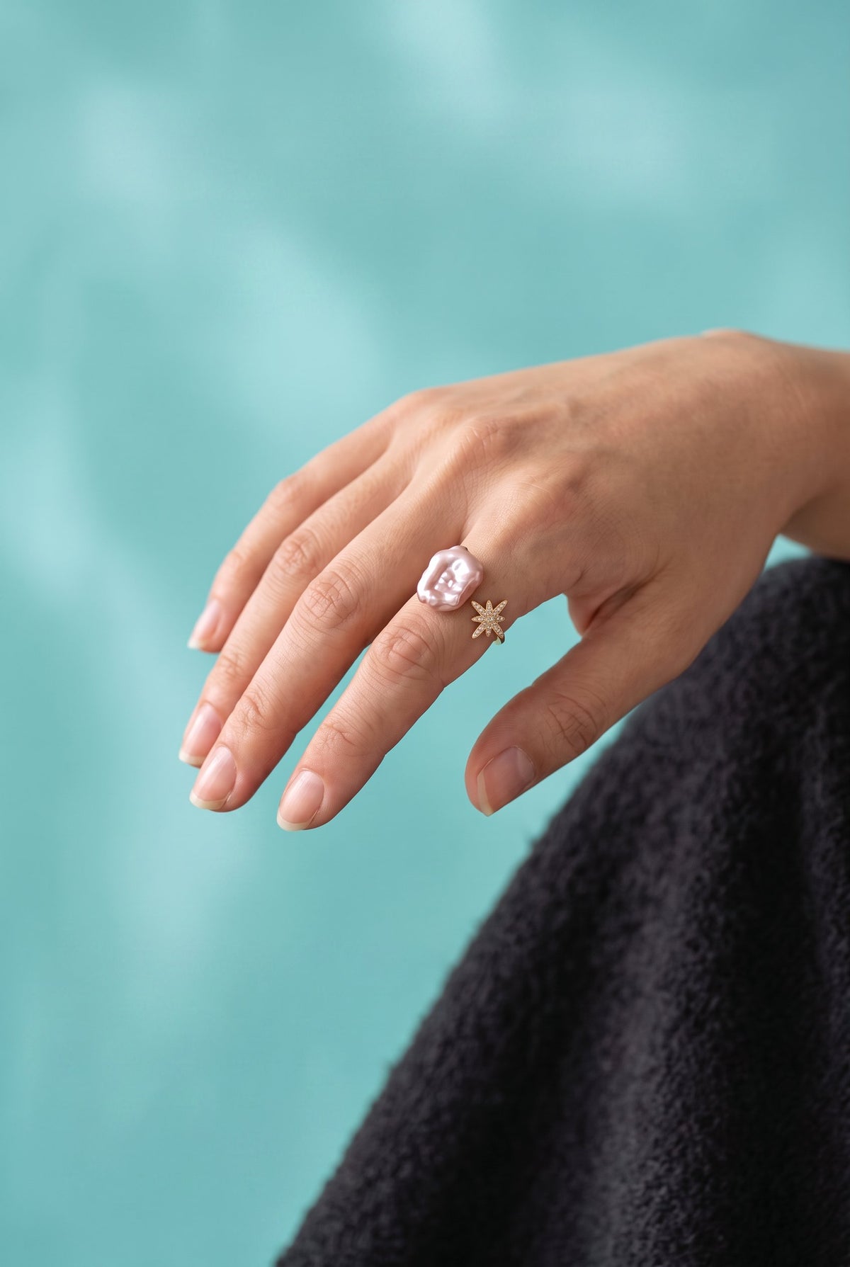 Starlit Pearl Dreams Ring