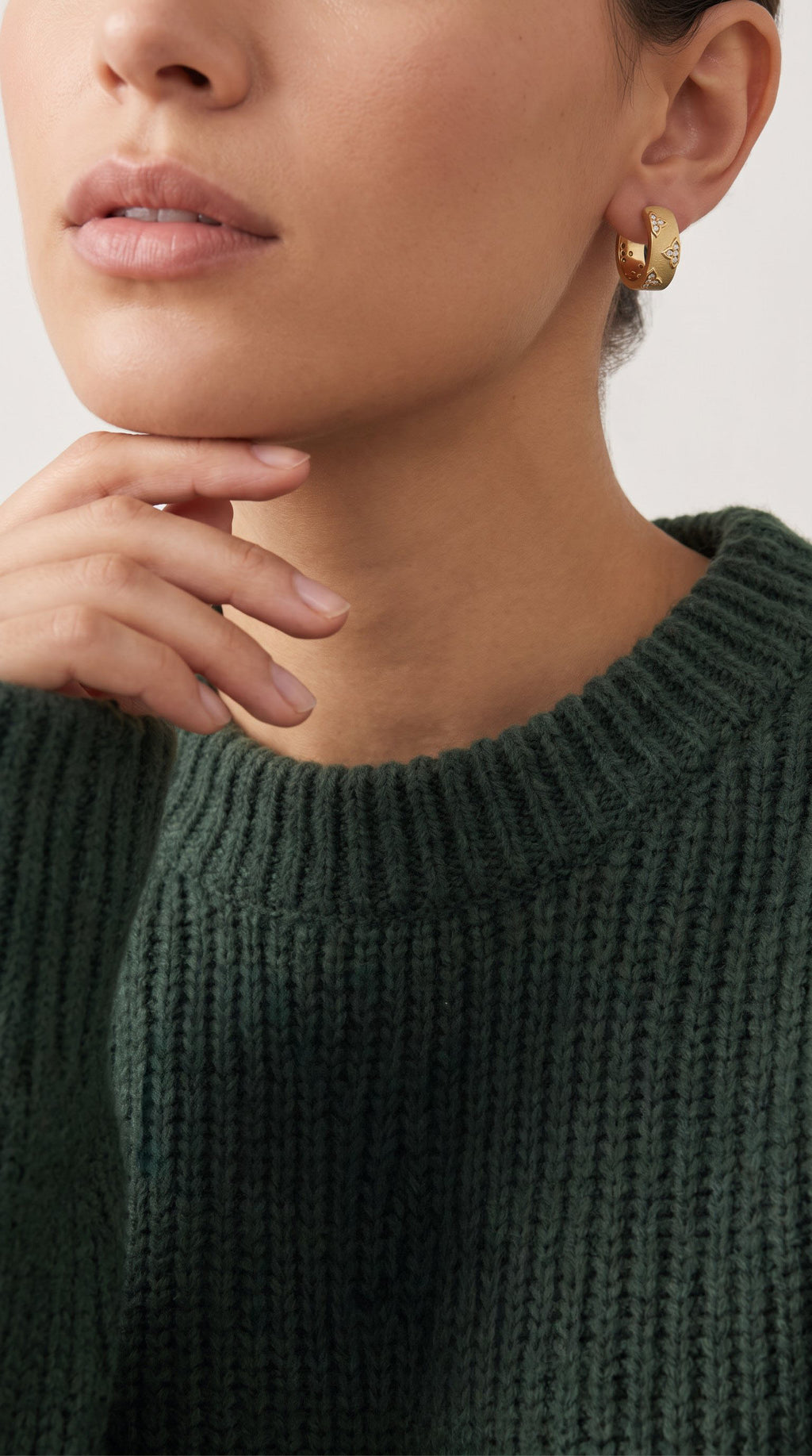 Bloom Hoop Earrings | Gold-Plated Recycled Brass & Zirconia