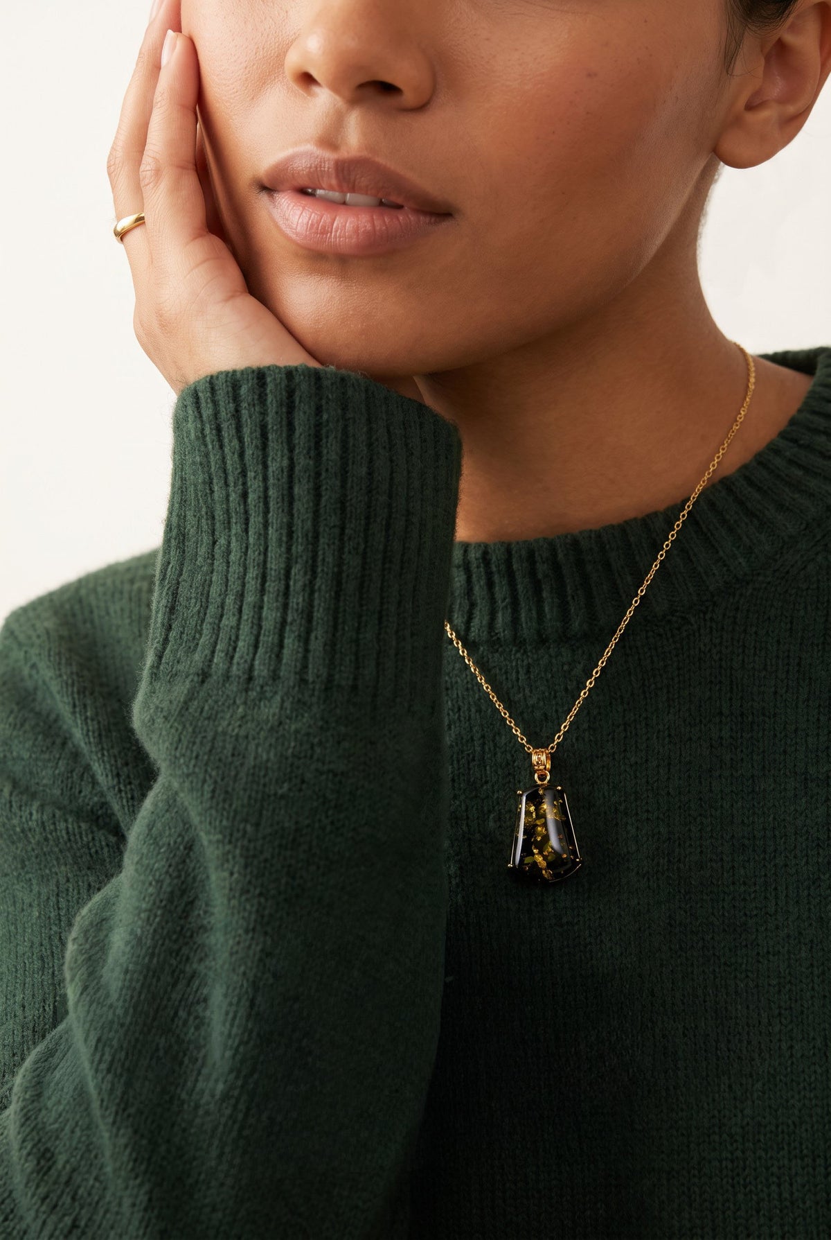Forest Gold Amber Set