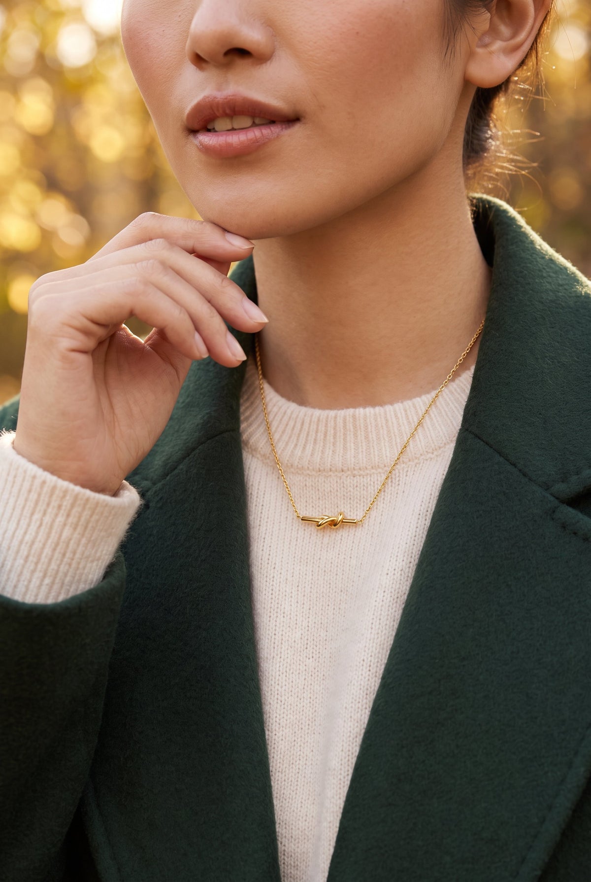 Unity Knot Necklace | Waterproof Gold Plated Stainless Steel