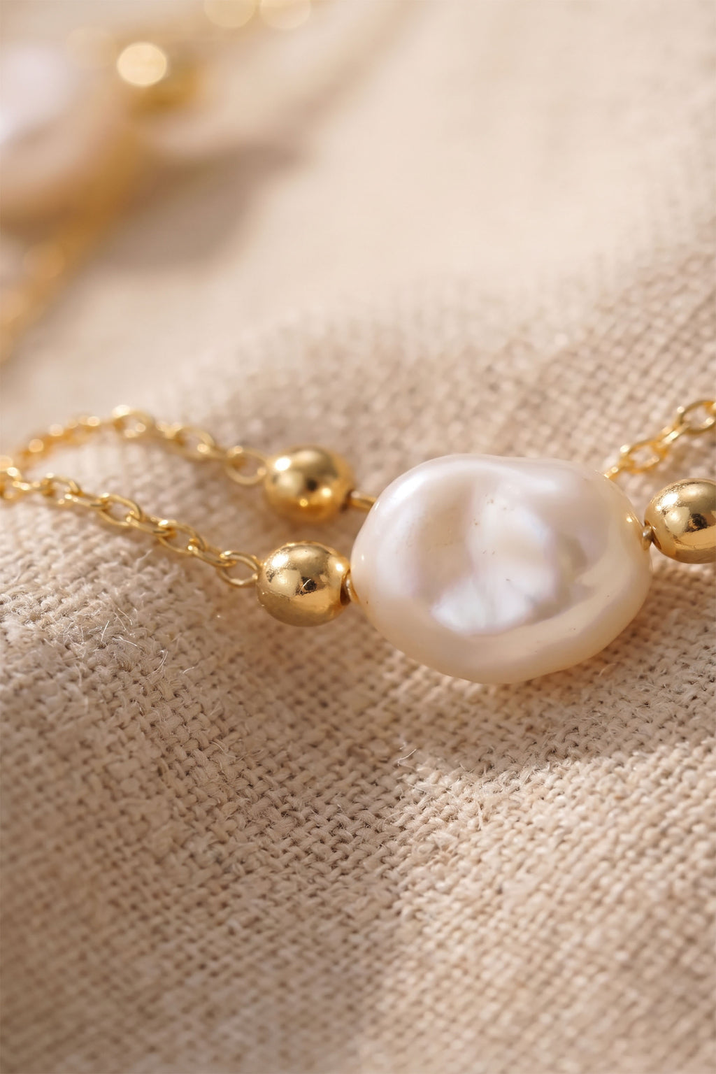 Baroque Pearl Layered Bracelet | 18K Gold Vermeil & Real Pearls