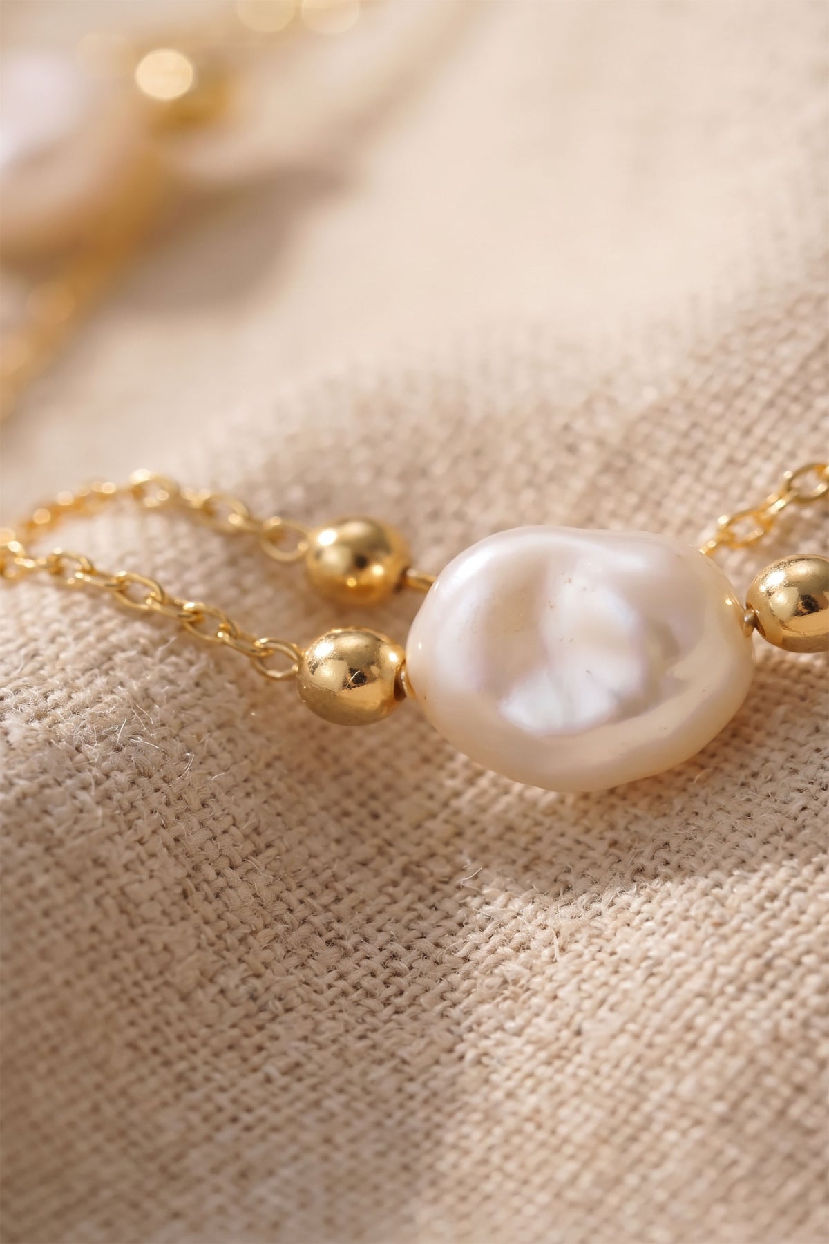 Baroque Pearl Layered Bracelet | 18K Gold Vermeil & Real Pearls