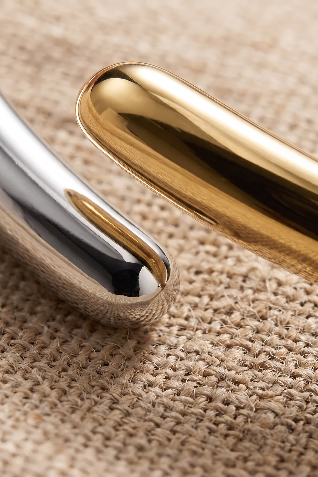 Duality Bypass Cuff | 18K Gold Plated Stainless Steel