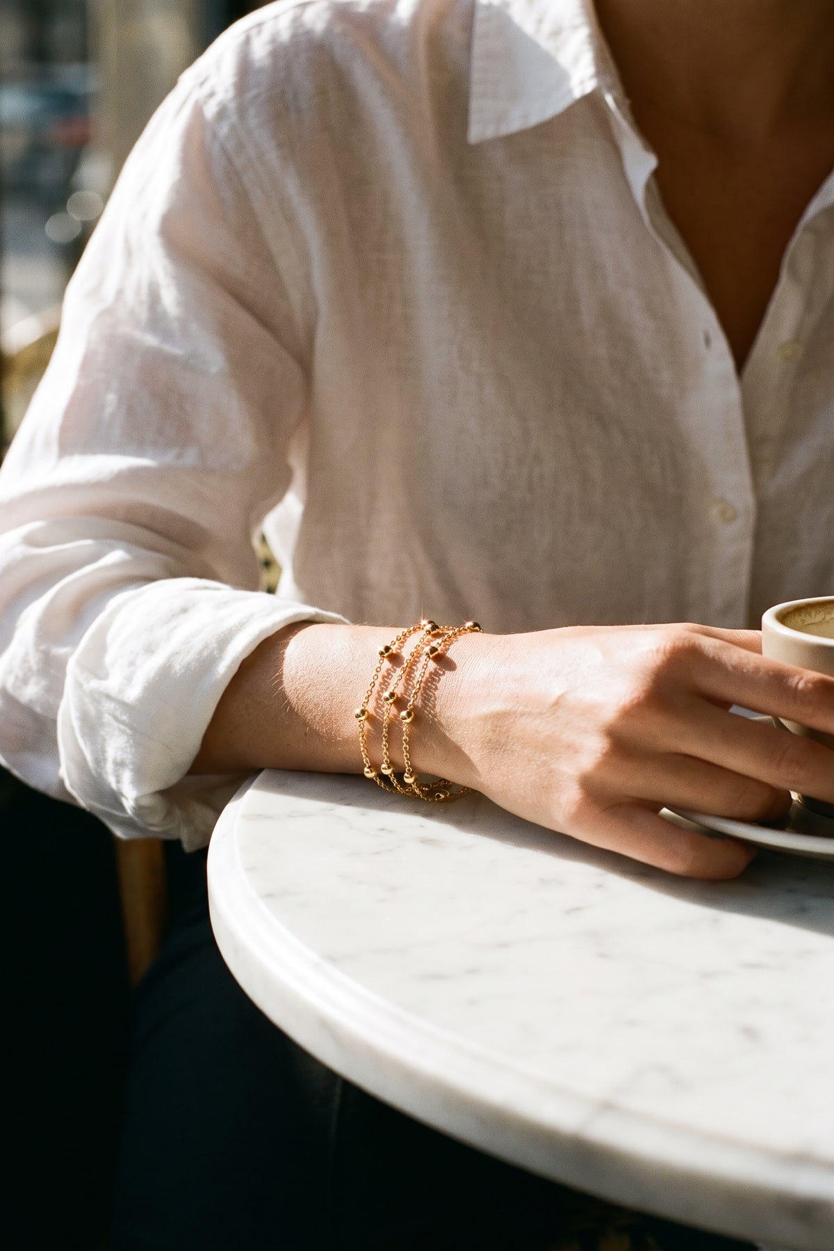 Golden Orbit Bracelet | Waterproof Gold Plated Stainless Steel