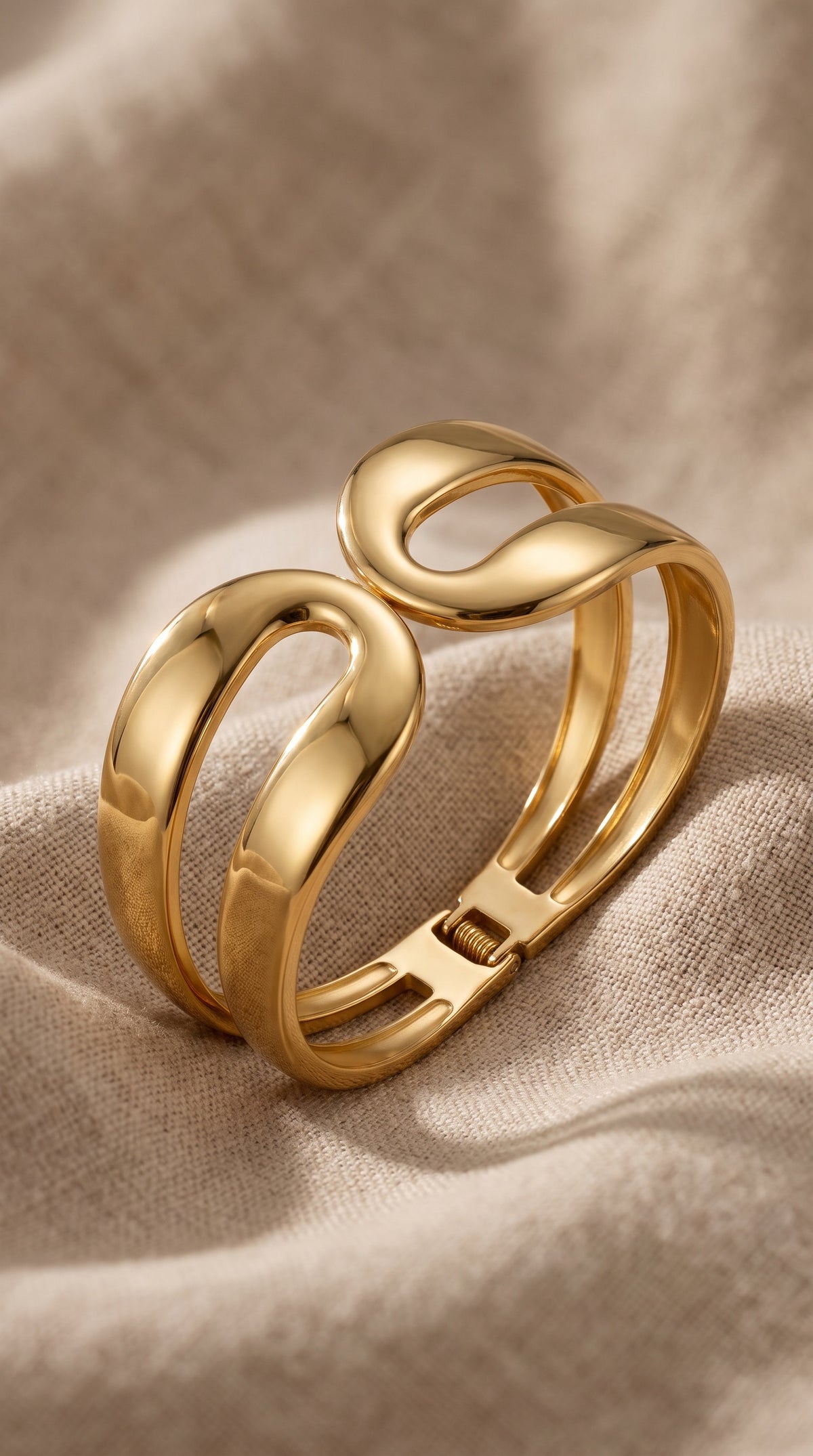 Infinite Bold Cuff | Gold Plated Stainless Steel