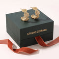 Bloom Filigree Hoops | Gold-Plated Recycled Brass Open-Work Earrings