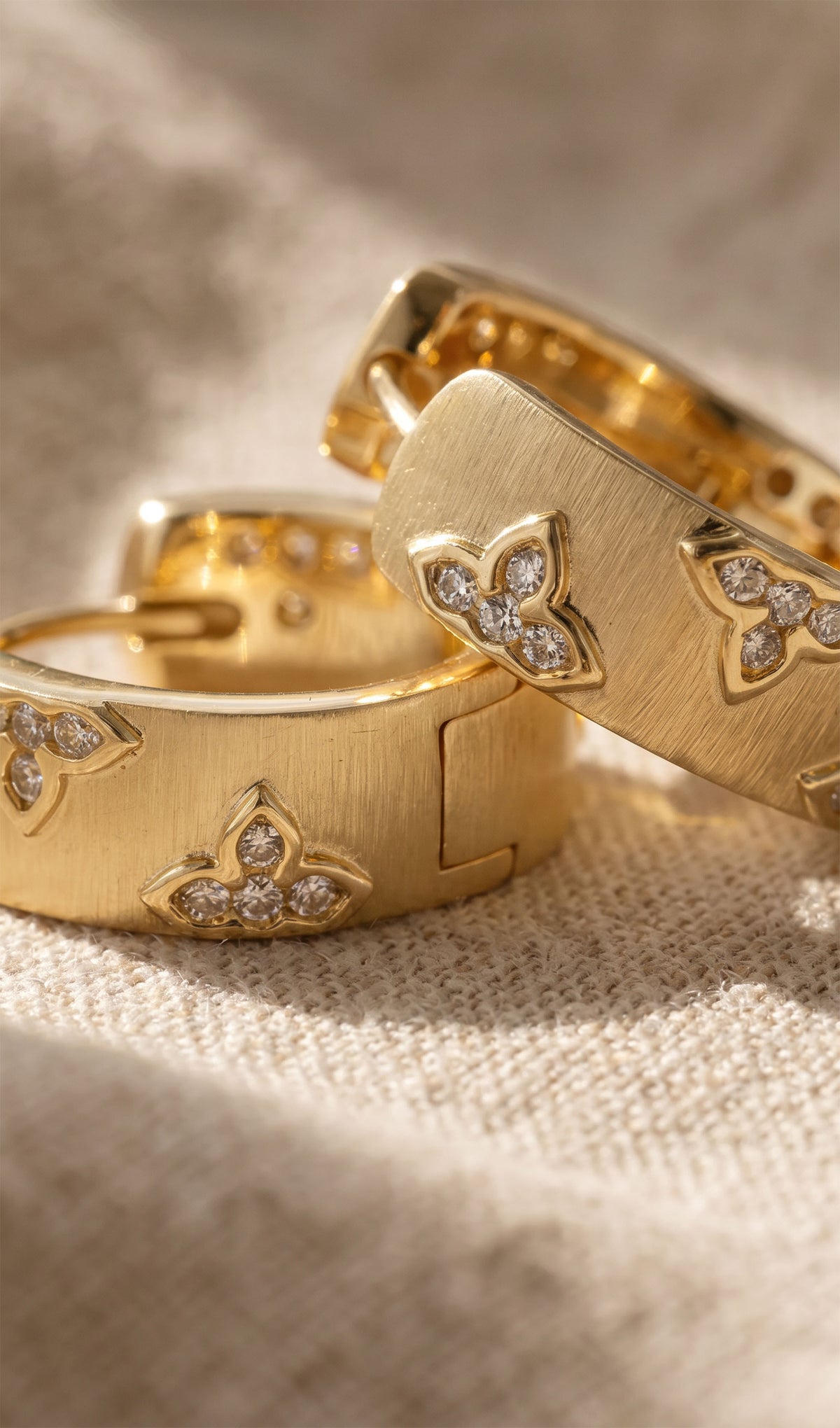 Bloom Hoop Earrings | Gold-Plated Recycled Brass & Zirconia