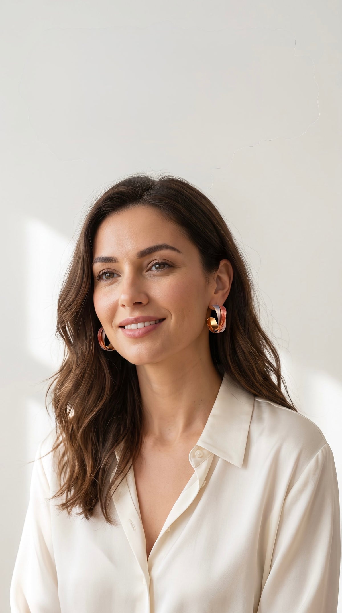 Twisted Flame Hoops | Recycled Brass & Enamel Statement Drops