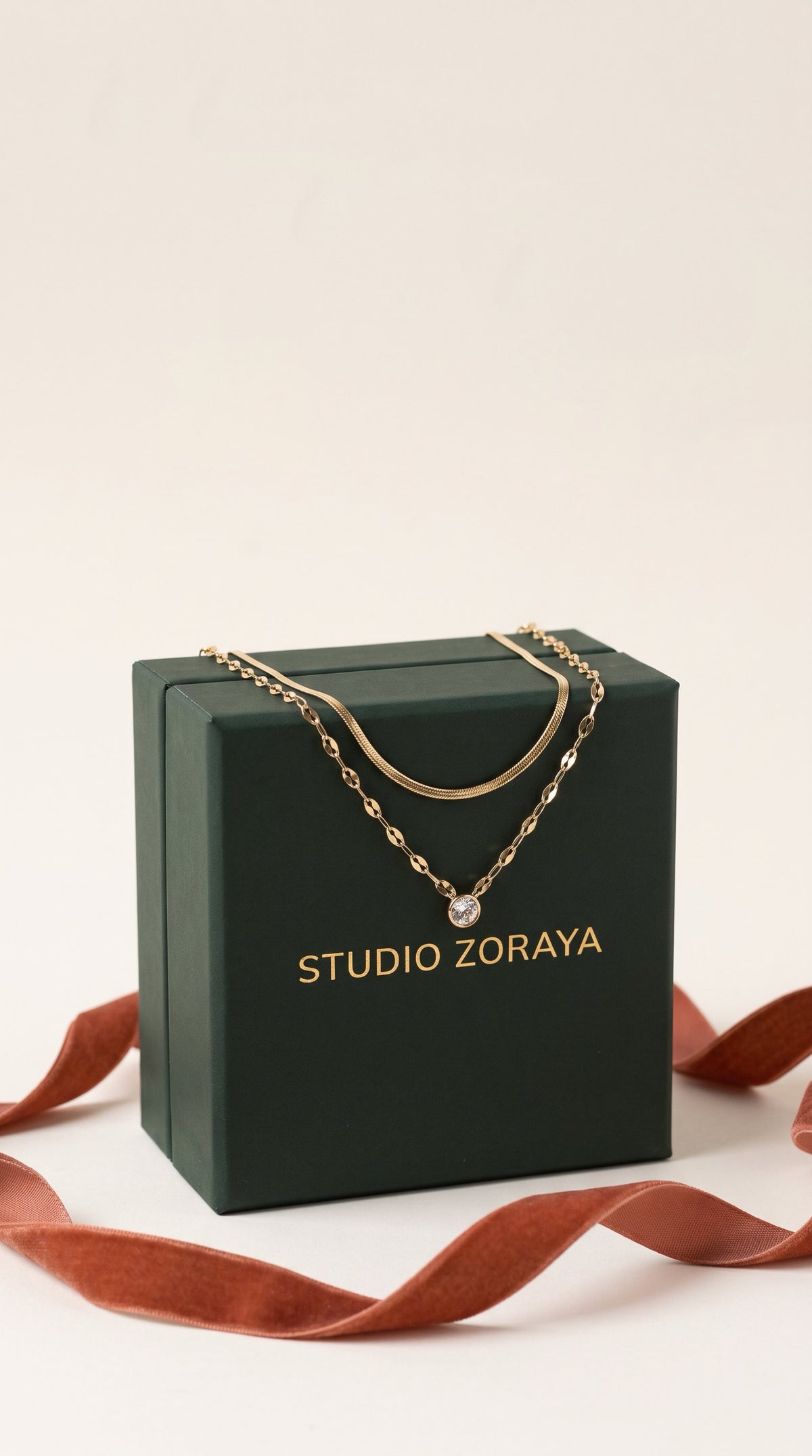 Golden Hour Layered Necklace | 14K Gold-Plated Layered Chains