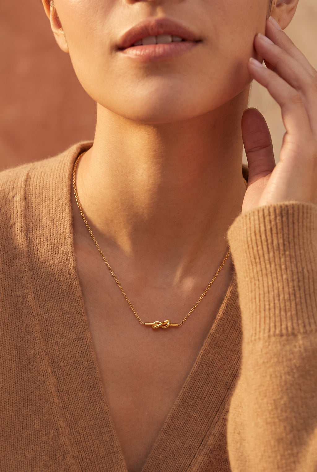 Unity Knot Necklace | Waterproof Gold Plated Stainless Steel