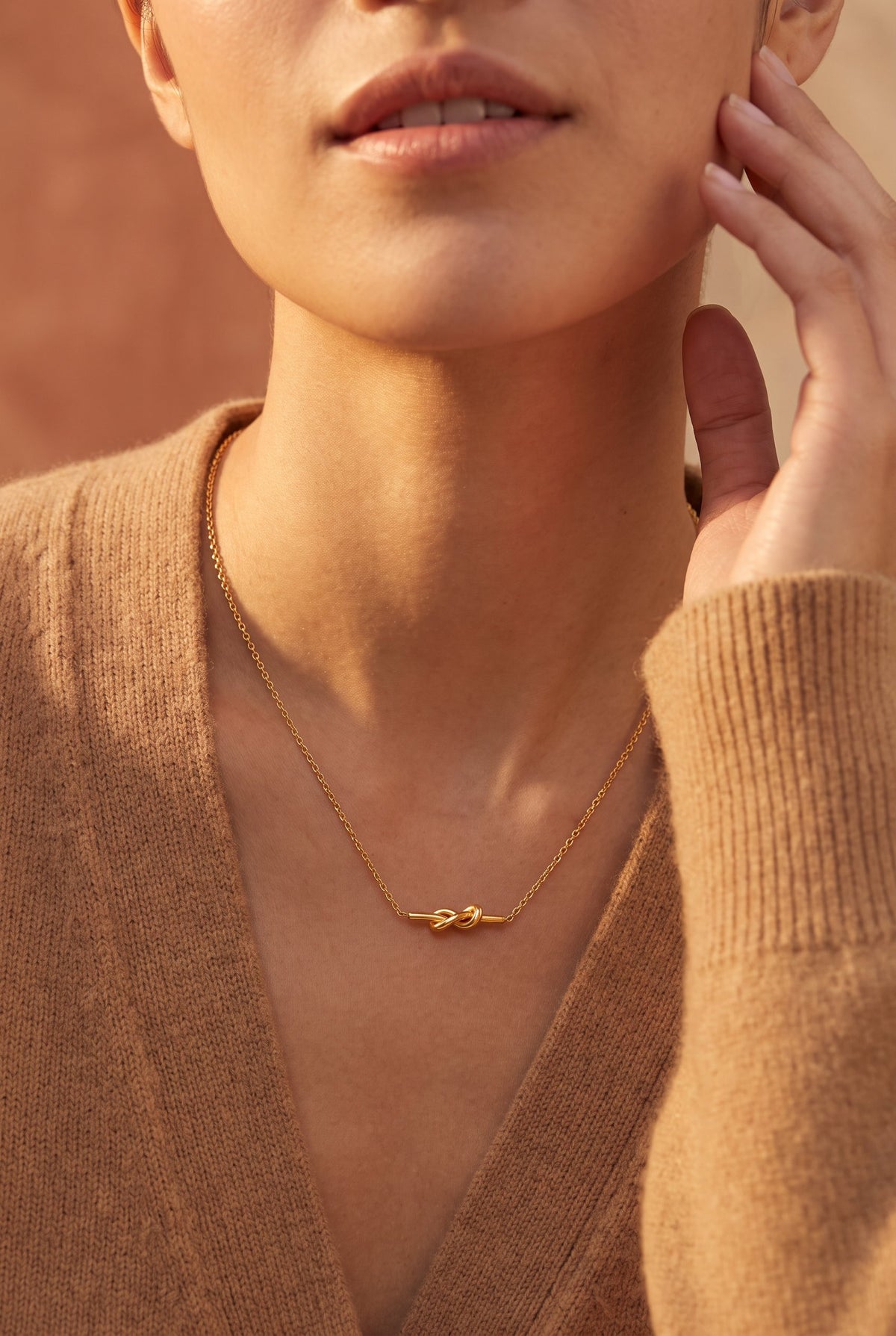 Unity Knot Necklace | Waterproof Gold Plated Stainless Steel