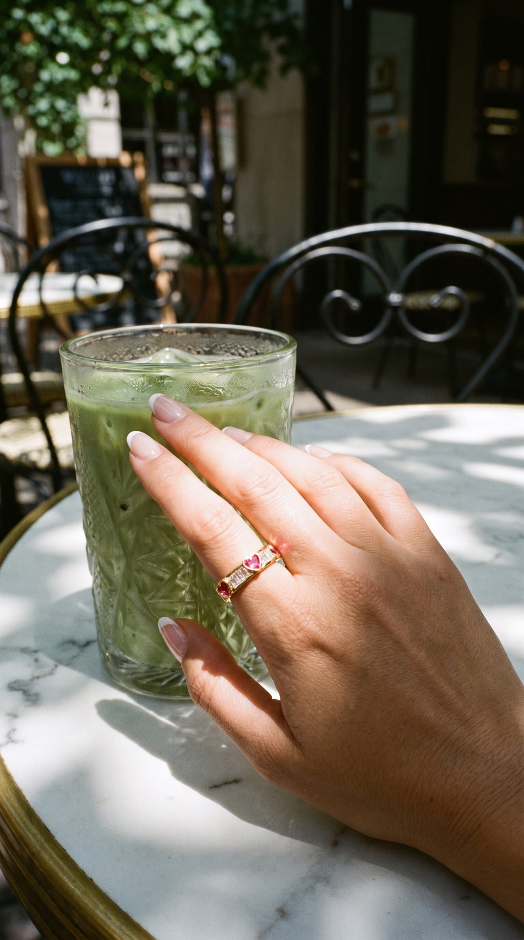 Love + Logic Ring | Gold Plated Recycled Brass with Cubic Zirconia