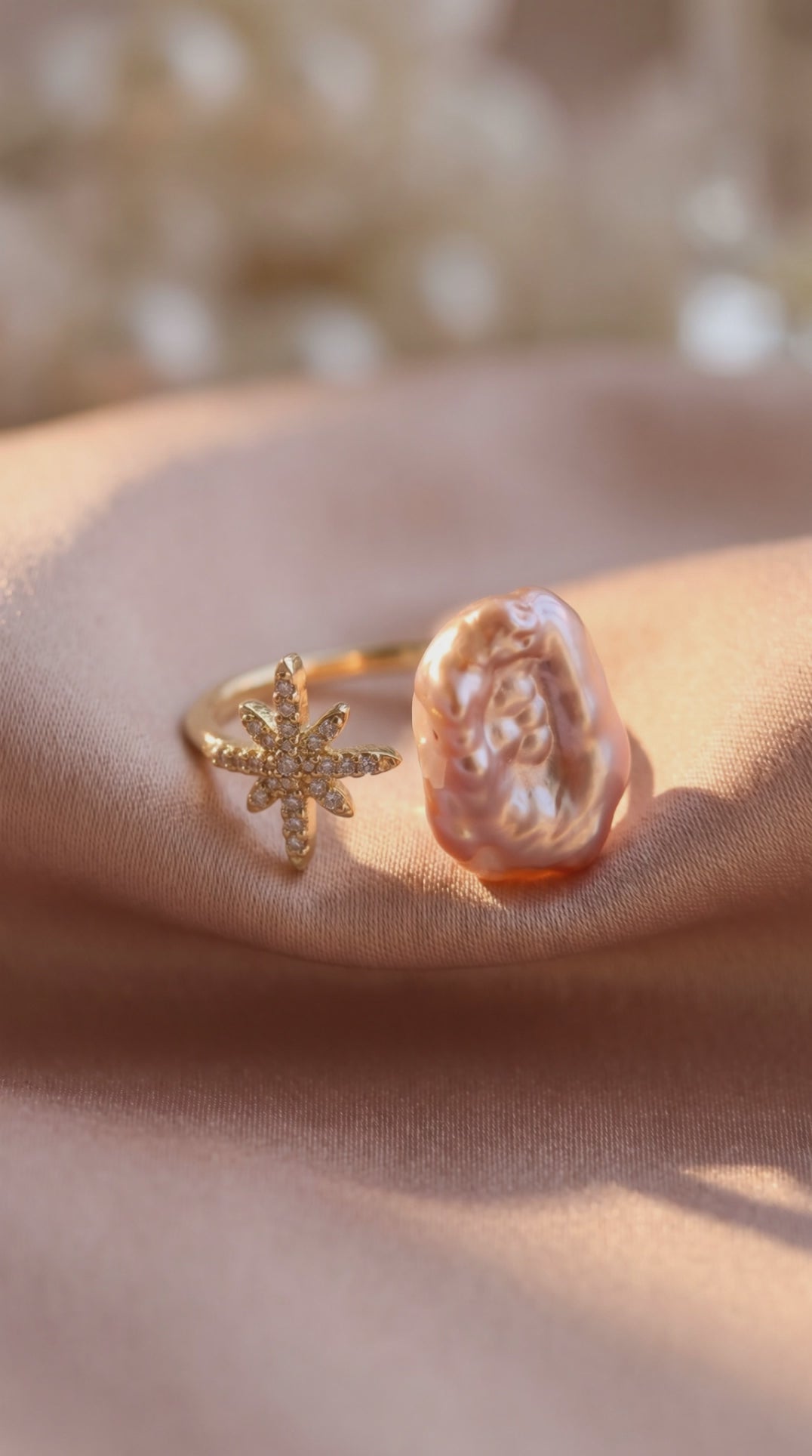 Starlit Pearl Dreams Ring