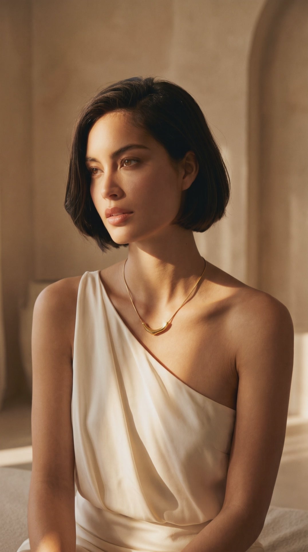 Curve Statement Necklace