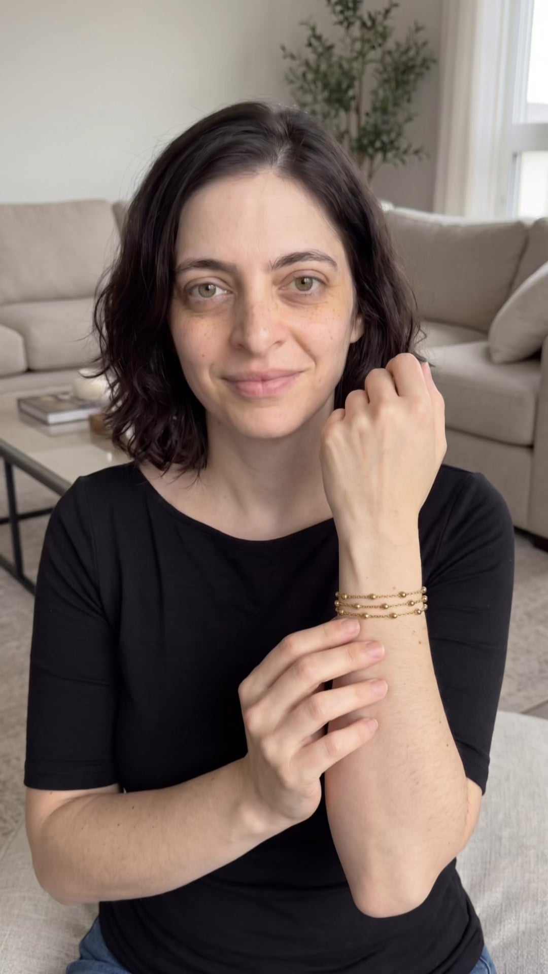 Golden Orbit Bracelet | Waterproof Gold Plated Stainless Steel