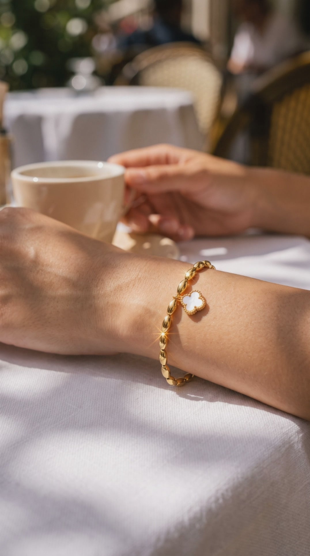 Lucky Clover Beaded Bracelet