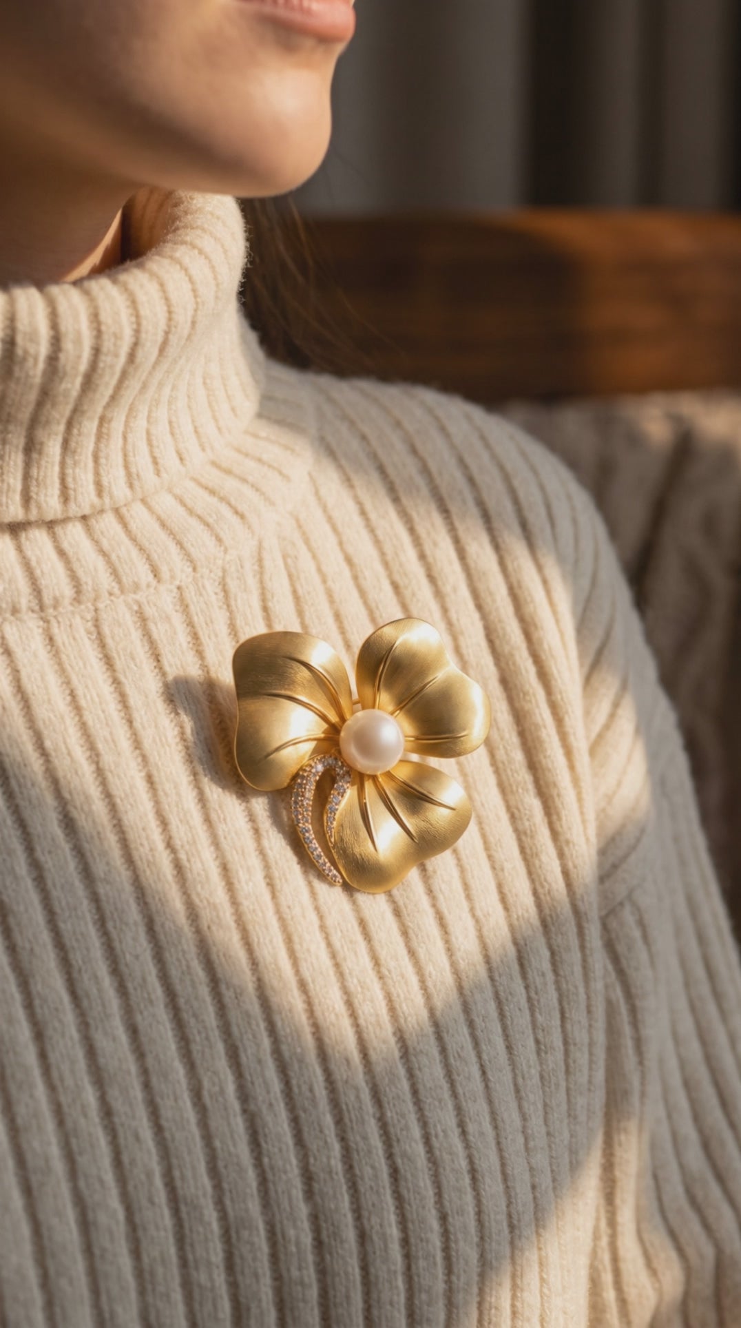 Golden Bloom Brooch