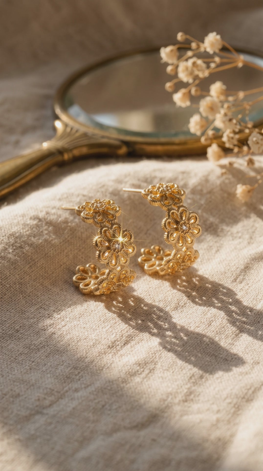 Bloom Filigree Hoops