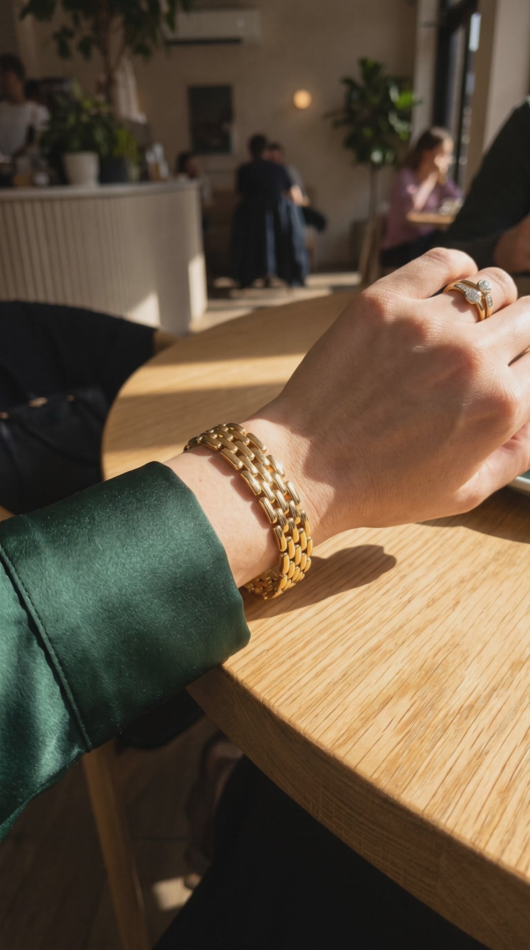 Grid Link Bracelet | Gold Plated Stainless Steel