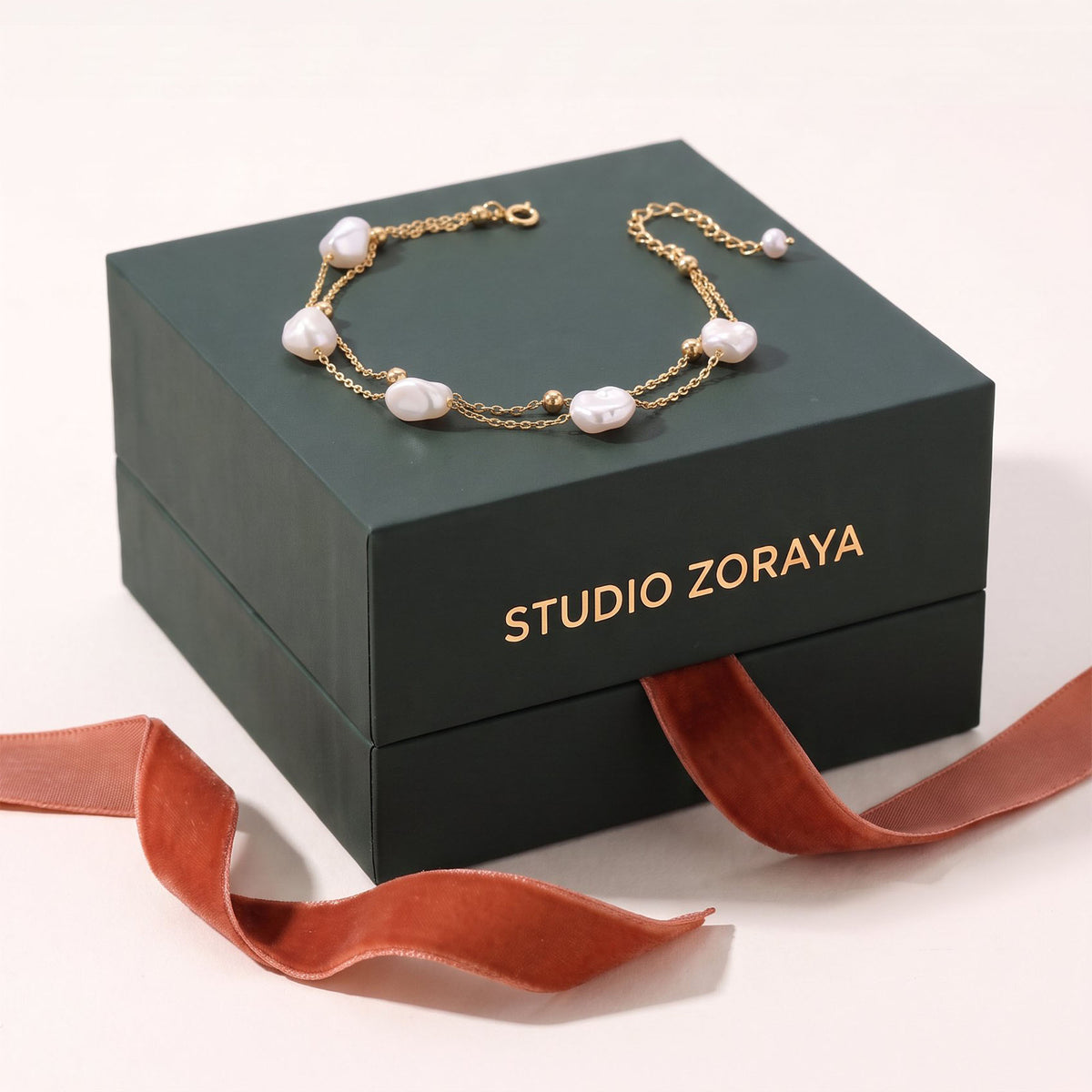 Baroque Pearl Layered Bracelet | 18K Gold Vermeil & Real Pearls